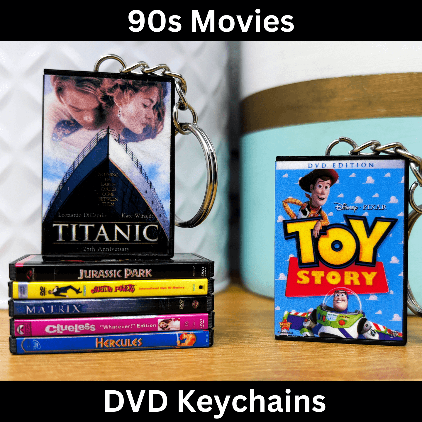 90s Movies Keychains – BitsyLabs