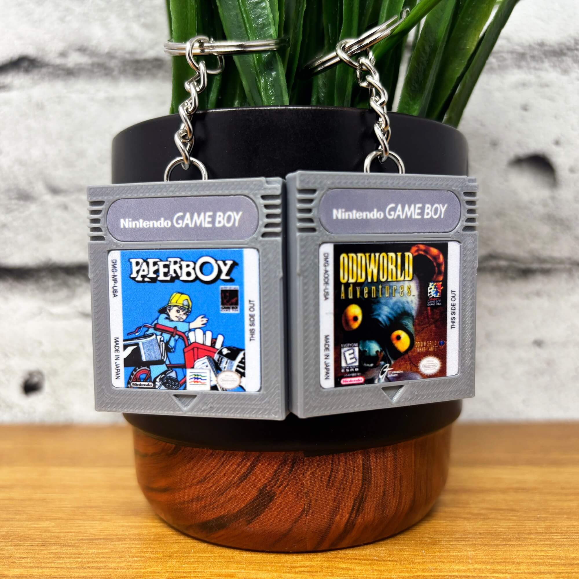 Gameboy Cartridge Keychains