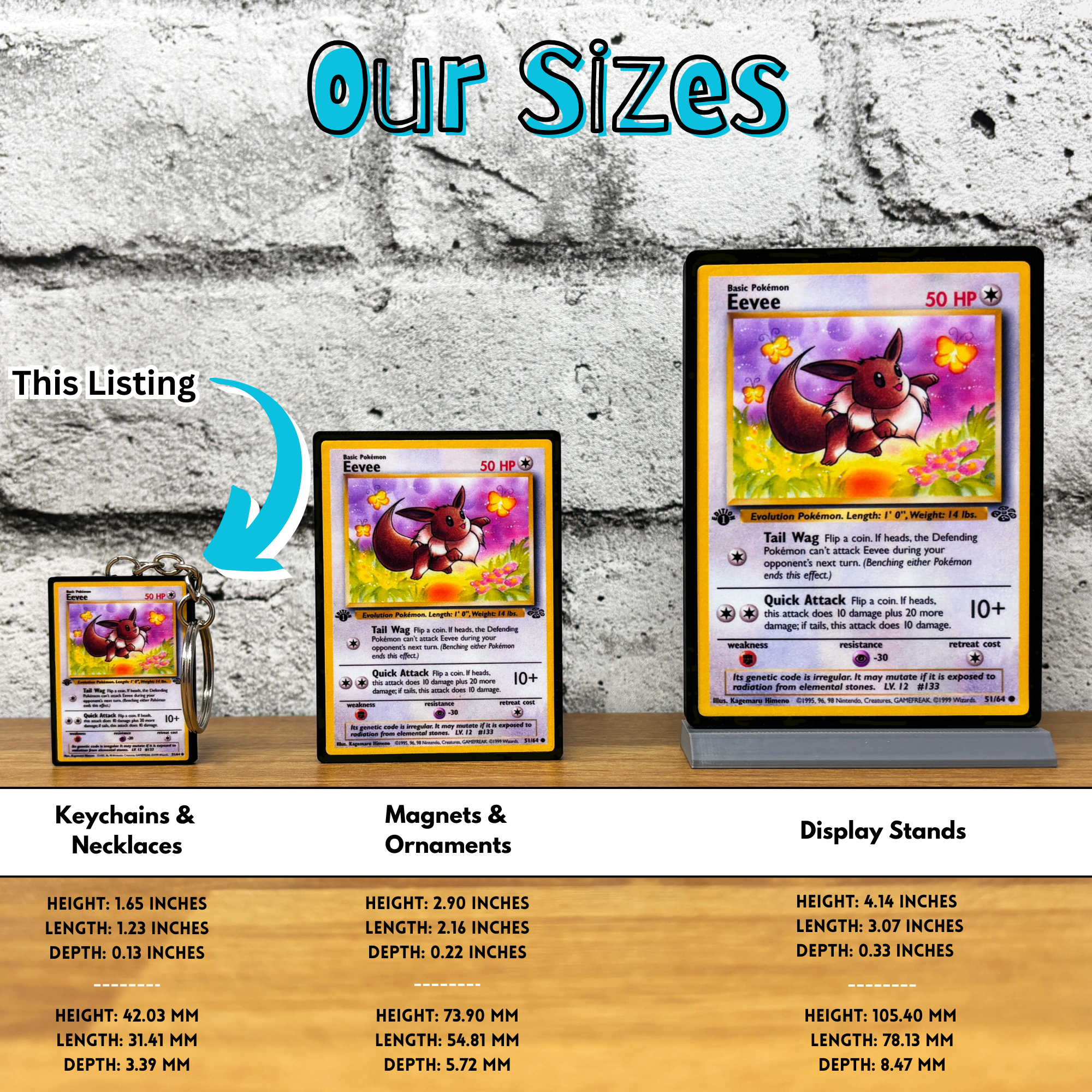 Pokemon Card Necklaces (1-50)