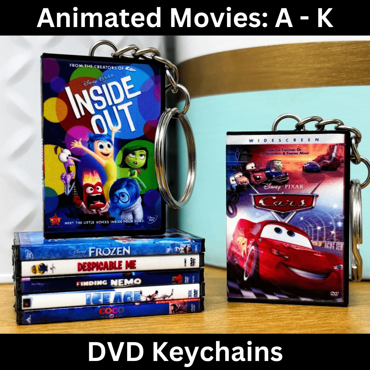 Animated Movies (A-K) Keychains – BitsyLabs