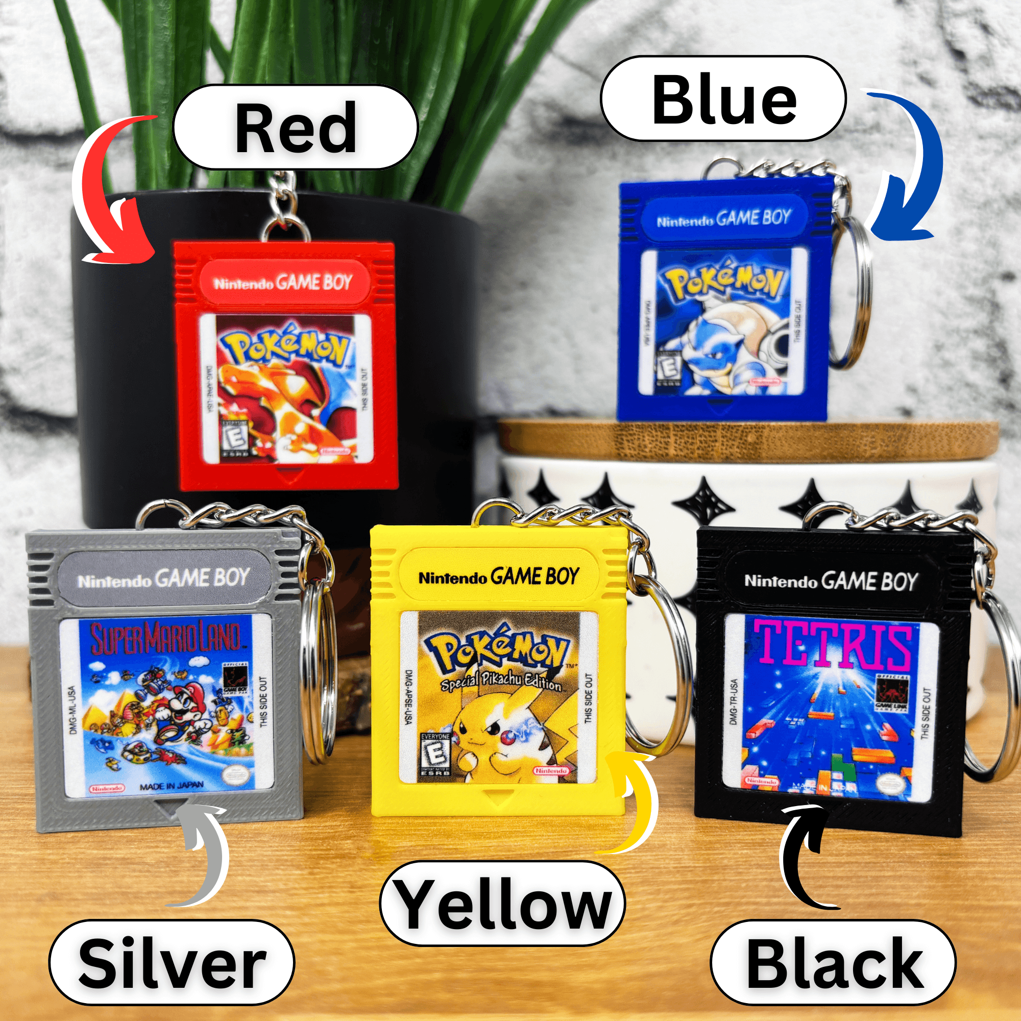 Gameboy Cartridge Keychains - BitsyLabs