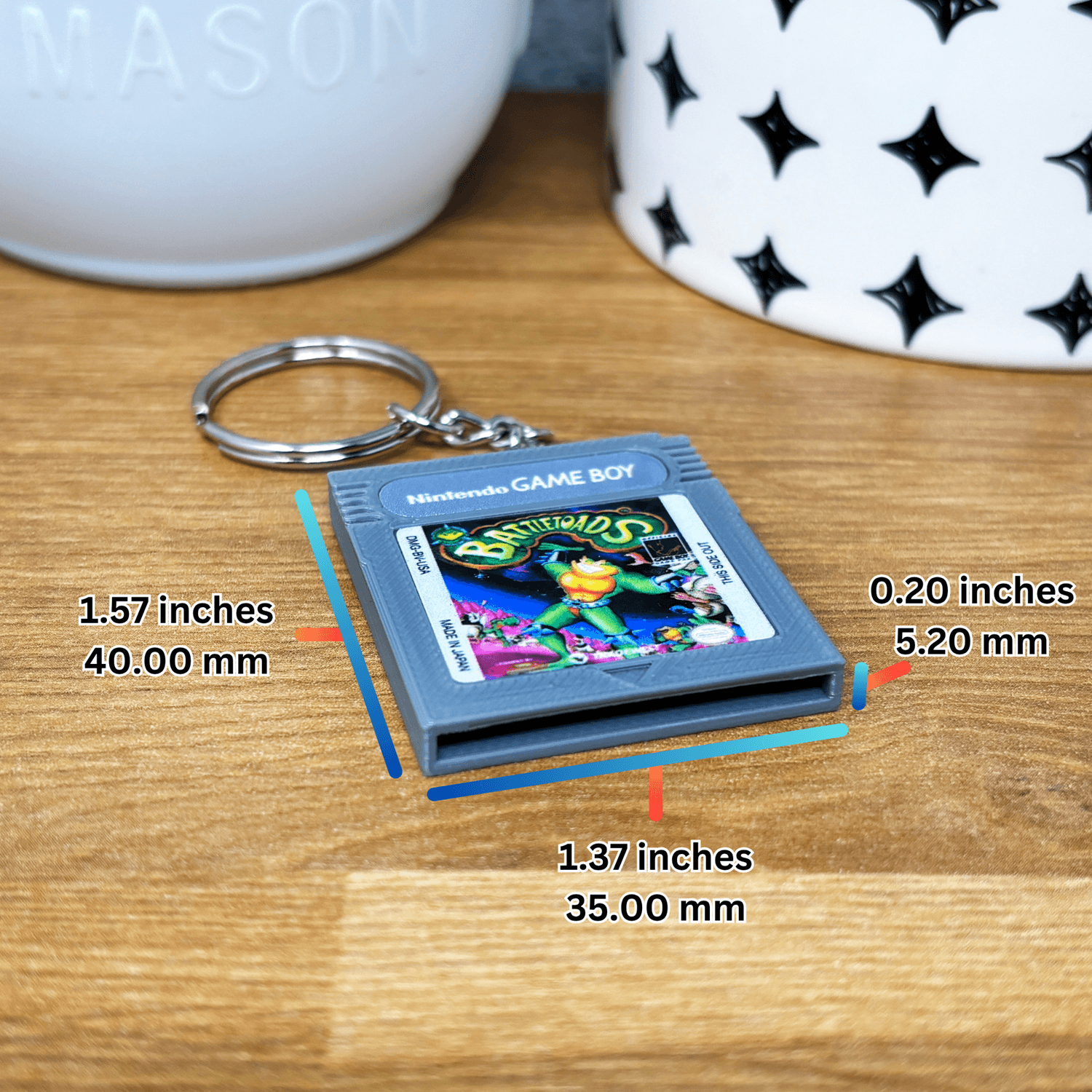 Gameboy Cartridge Keychains - BitsyLabs