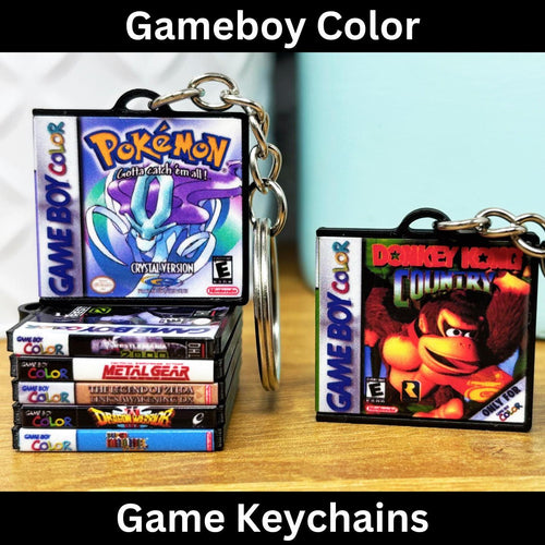 Gameboy Color Game Case Keychains - BitsyLabs