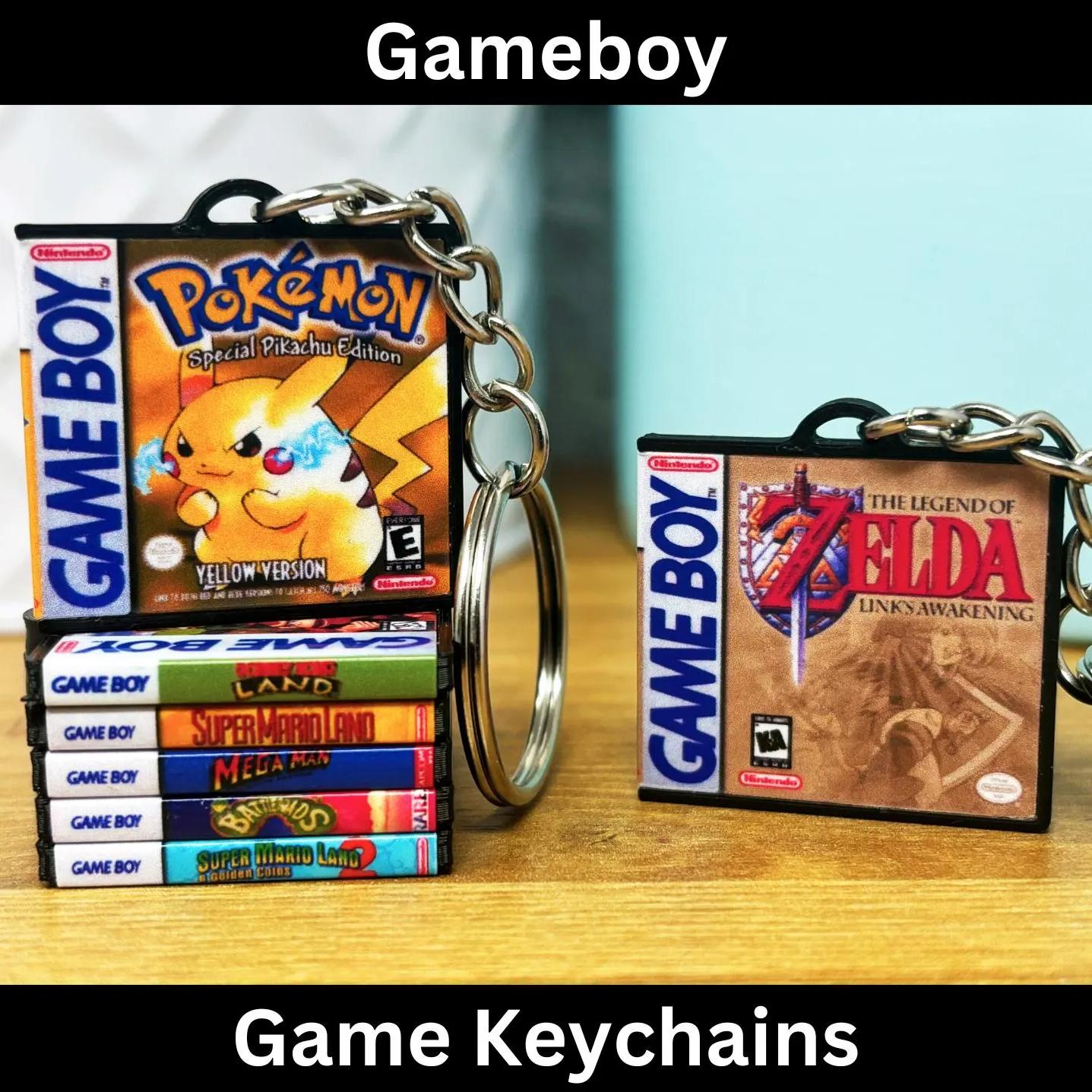 Gameboy Game Case Keychains - BitsyLabs