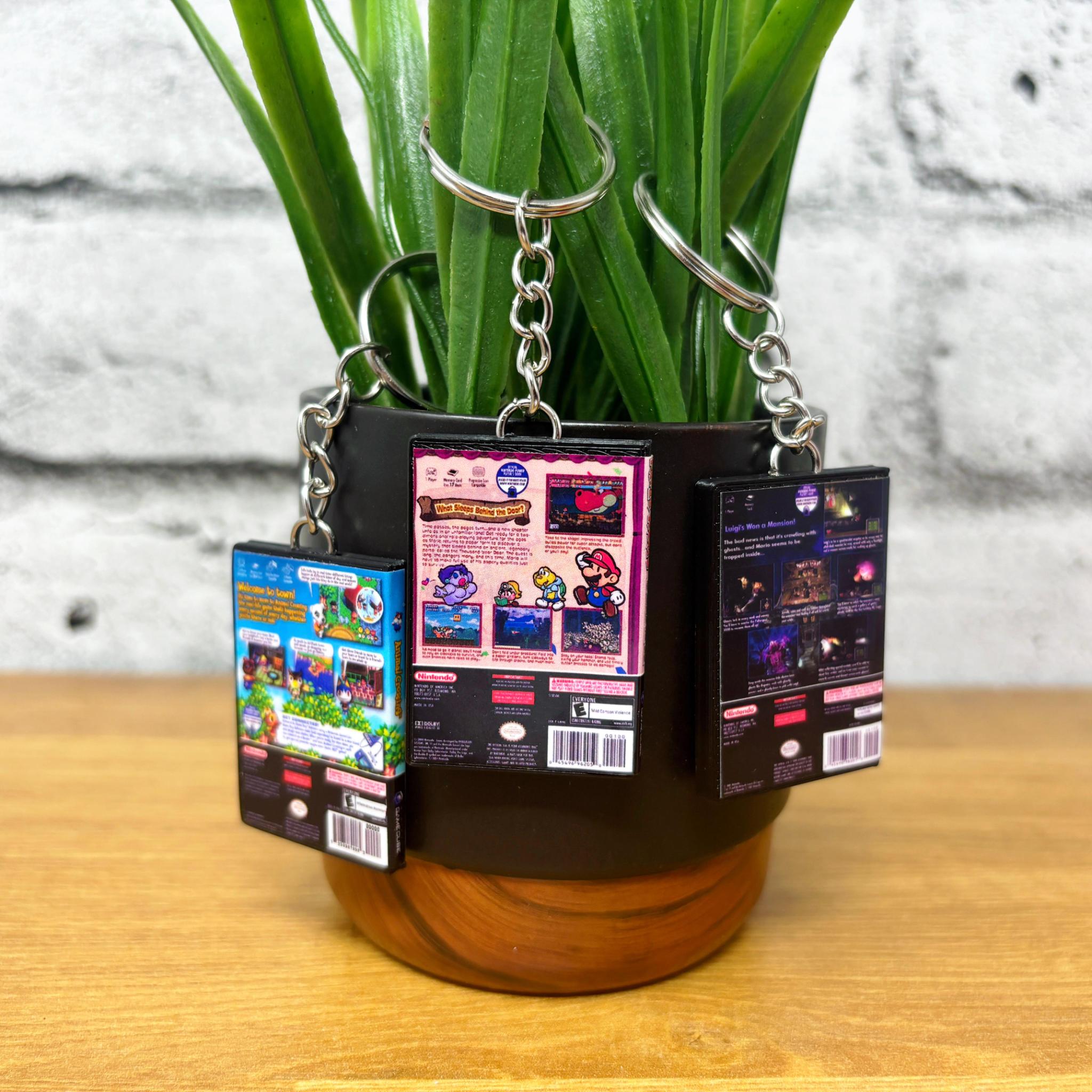Gamecube Game Case Keychains - BitsyLabs