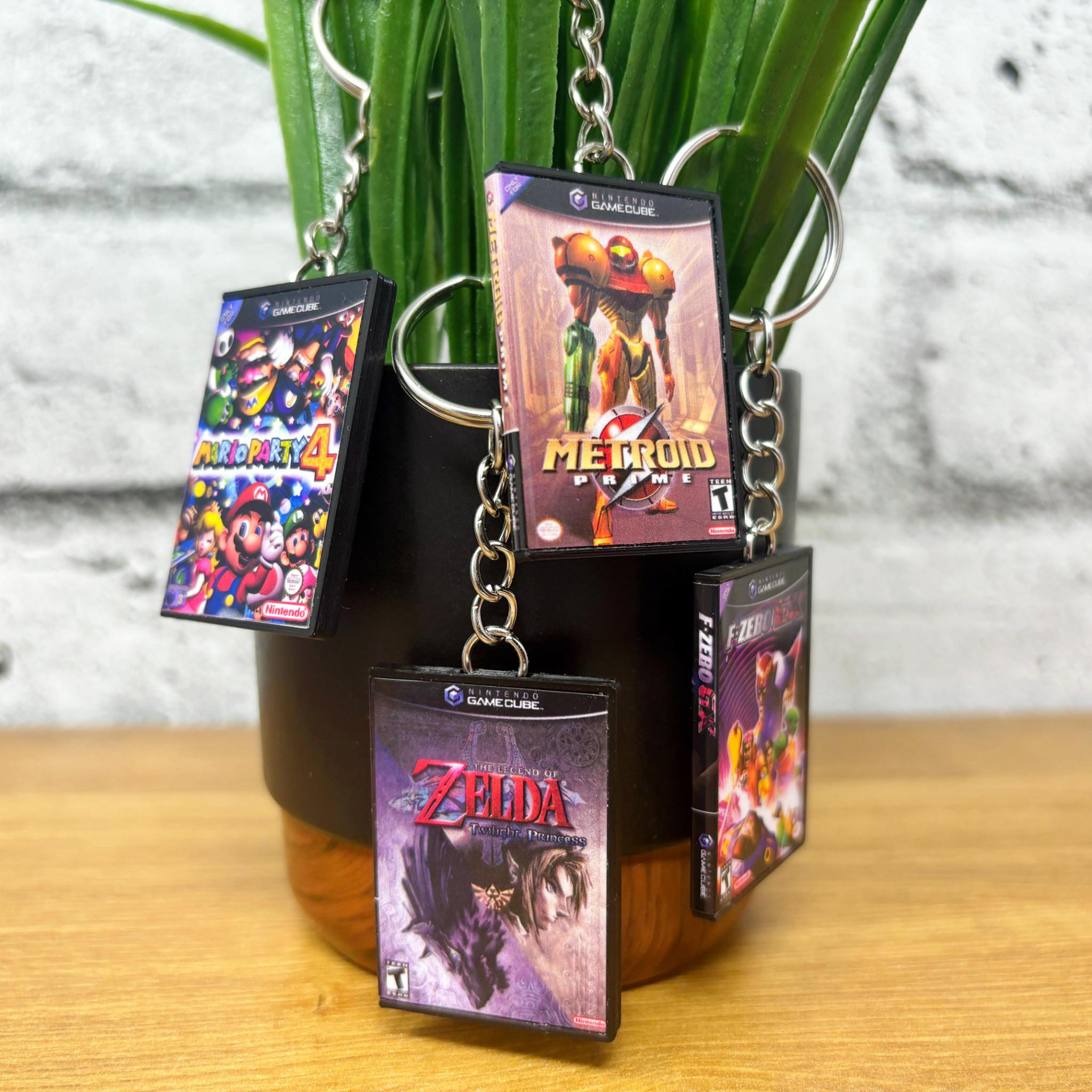 Gamecube Game Case Keychains - BitsyLabs