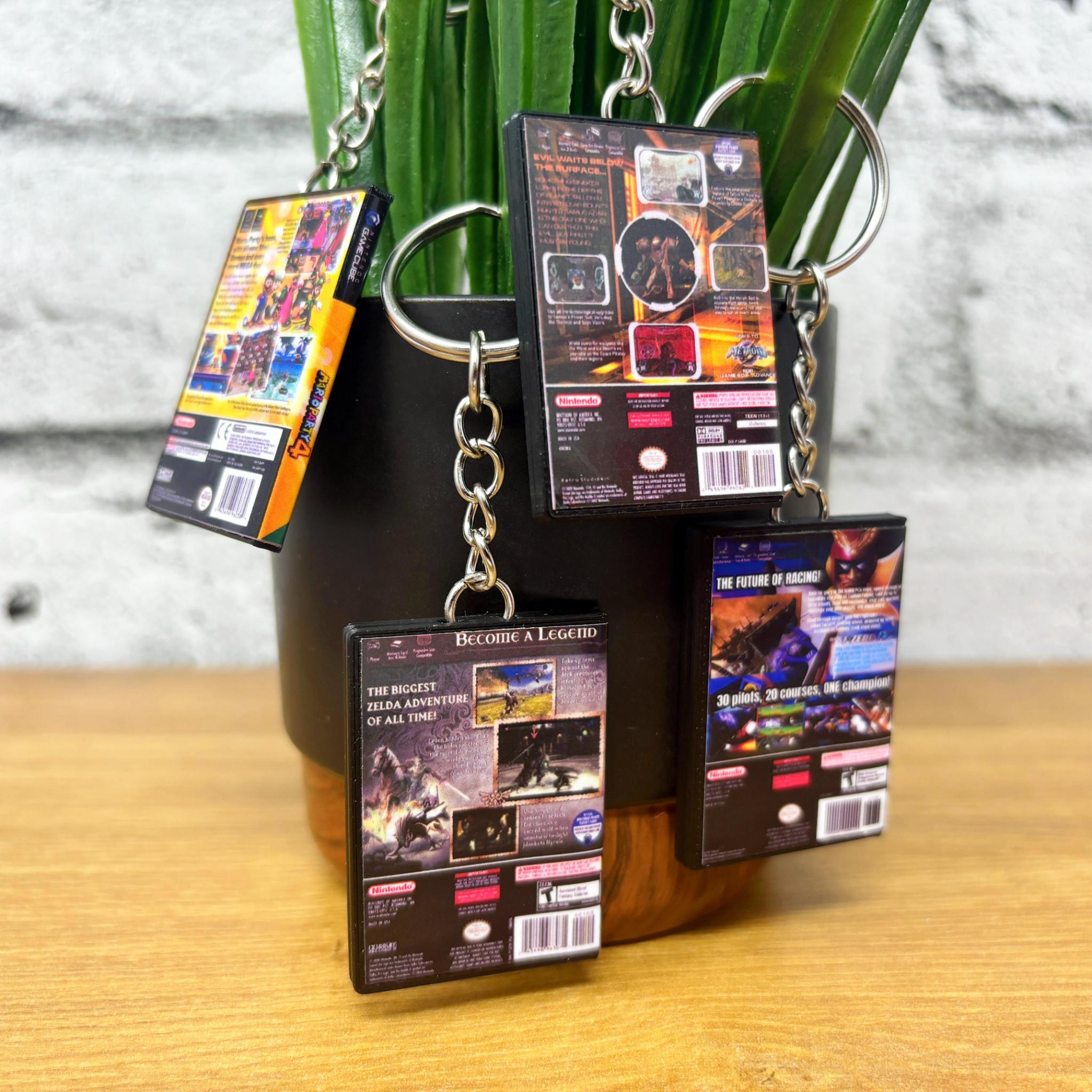 Gamecube Game Case Keychains - BitsyLabs
