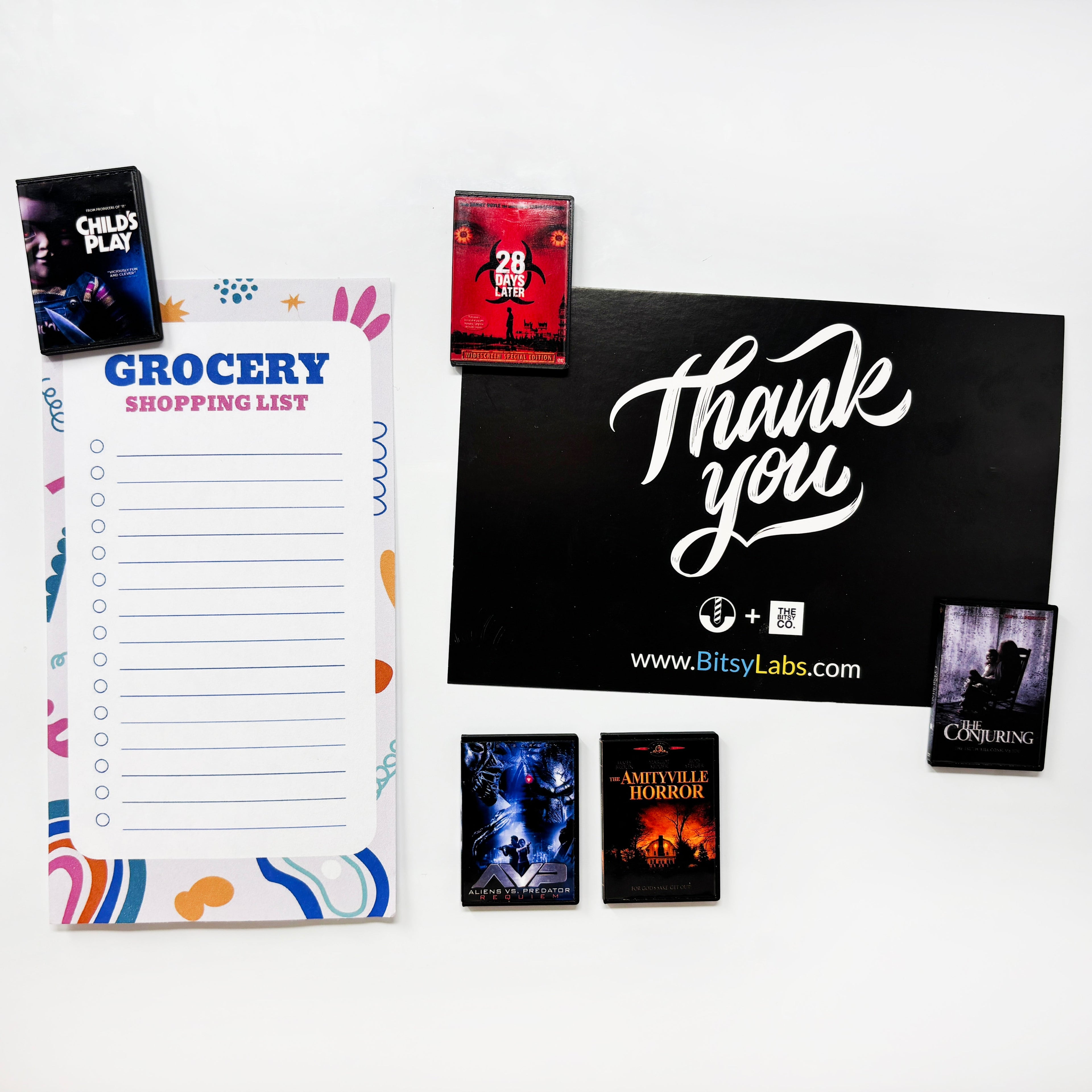 Horror Movies ( - C) DVD Magnets (Small) - BitsyLabs