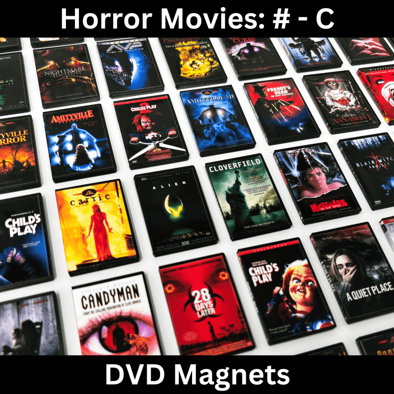 Horror Movies ( - C) DVD Magnets (Small) - BitsyLabs