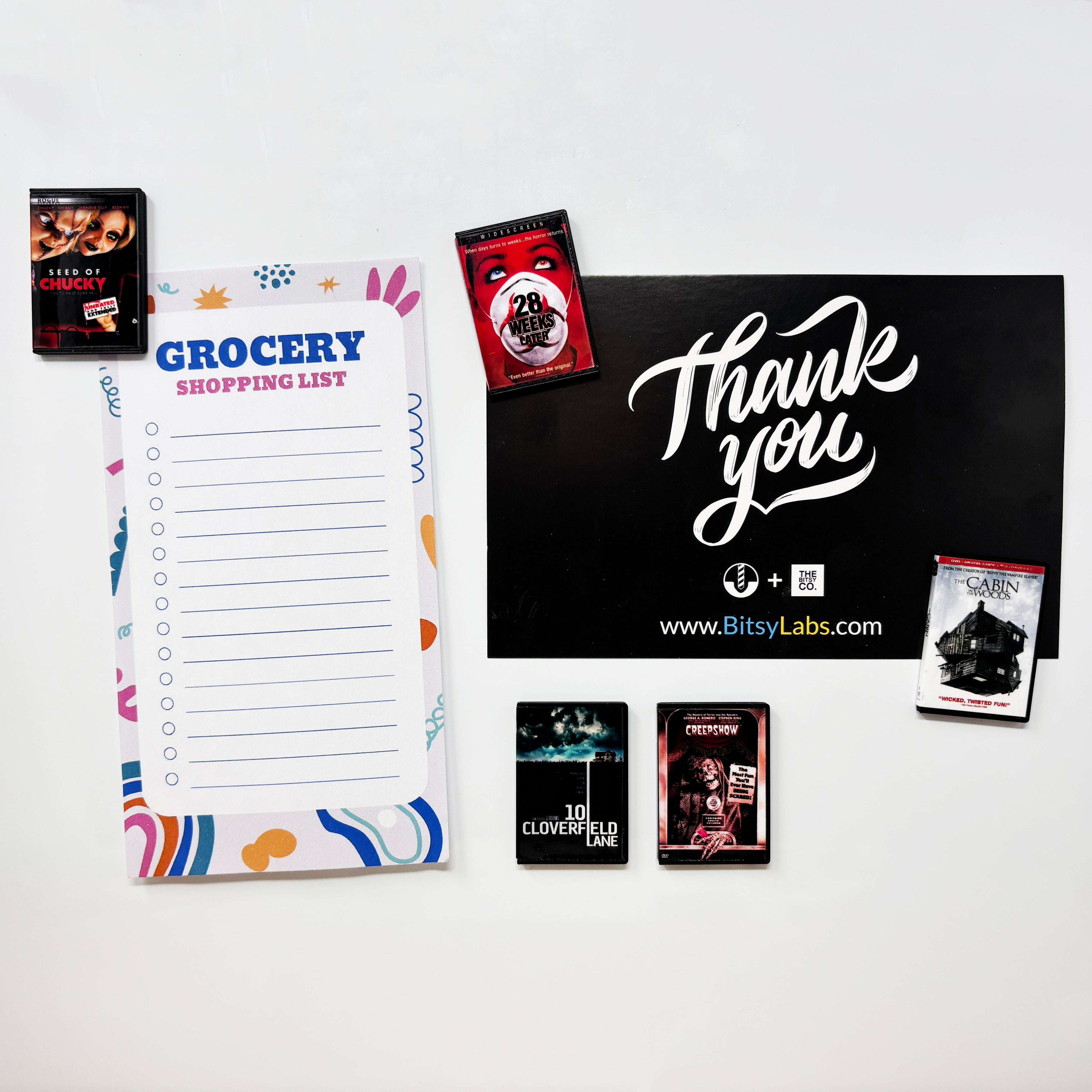 Horror Movies ( - C) DVD Magnets (Small) - BitsyLabs