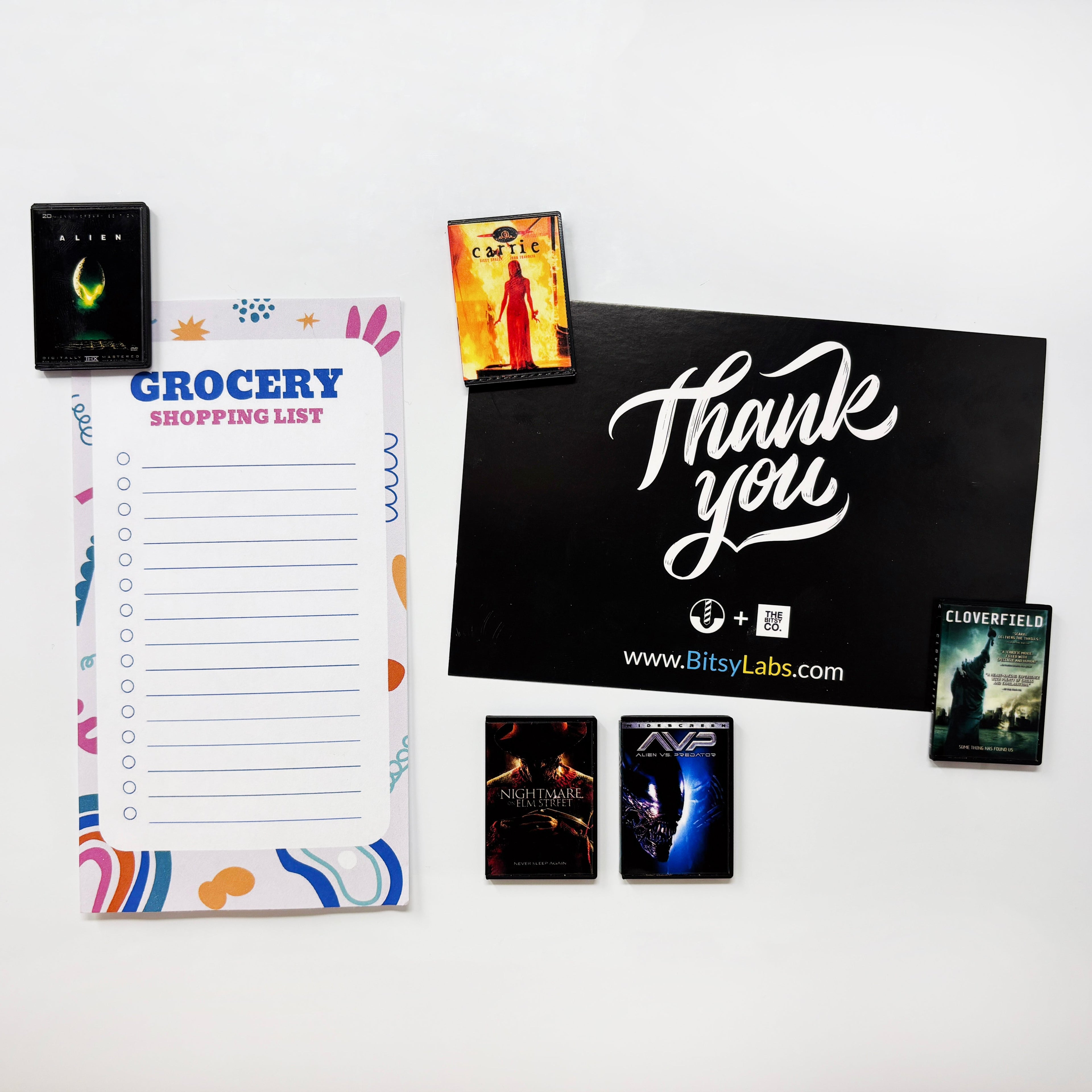 Horror Movies ( - C) DVD Magnets (Small) - BitsyLabs