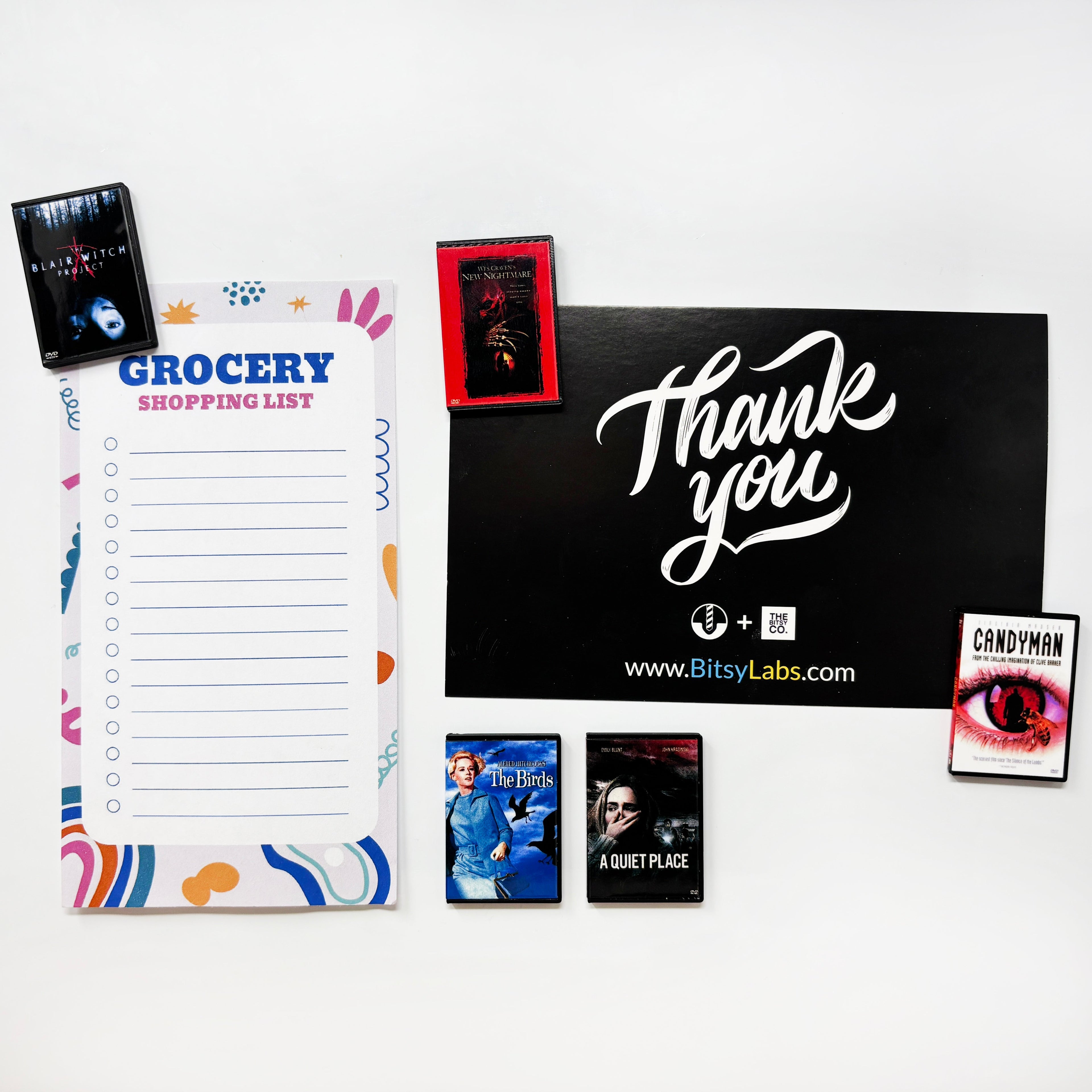 Horror Movies ( - C) DVD Magnets (Small) - BitsyLabs