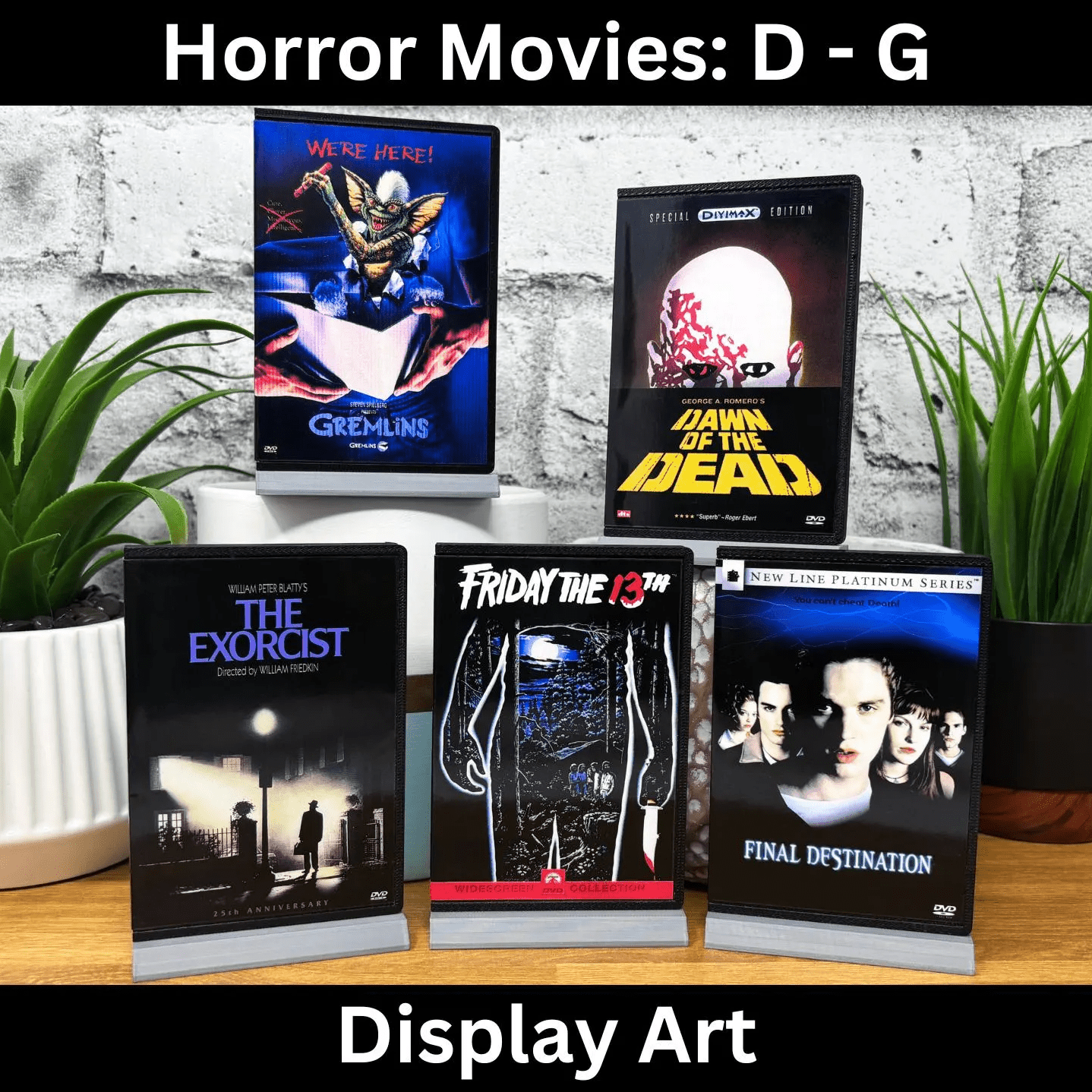 Horror Movies Display Art (D - G) XXL - BitsyLabs