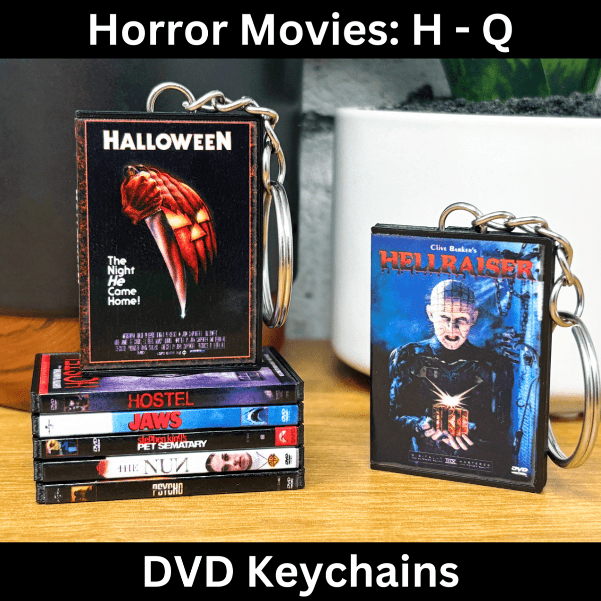 Horror Movies (H-Q) Keychains – BitsyLabs