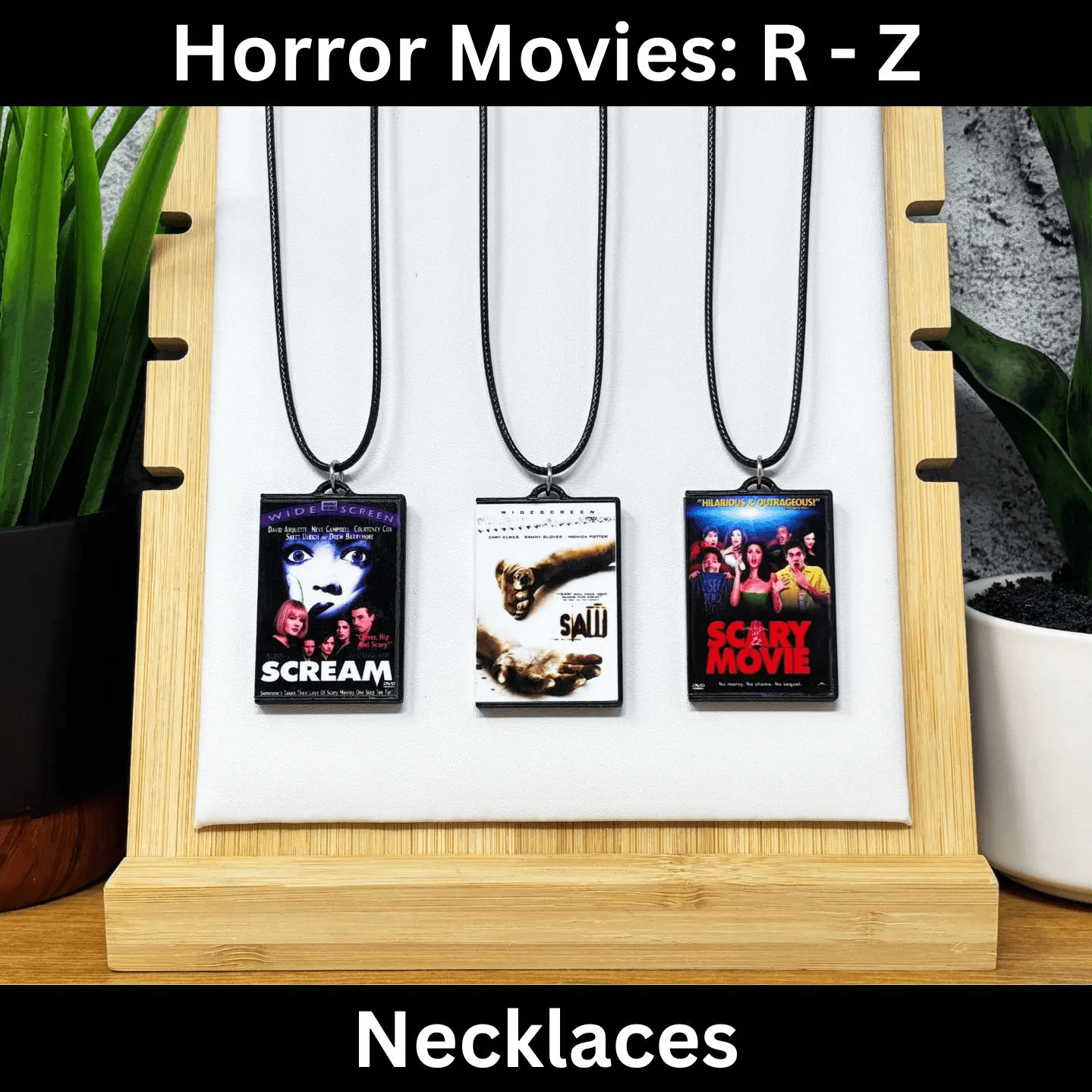 Horror Movies (R - Z) Necklaces - BitsyLabs