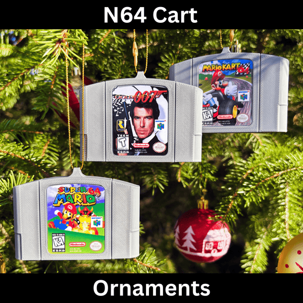 N64 Cart Christmas Ornaments - BitsyLabs