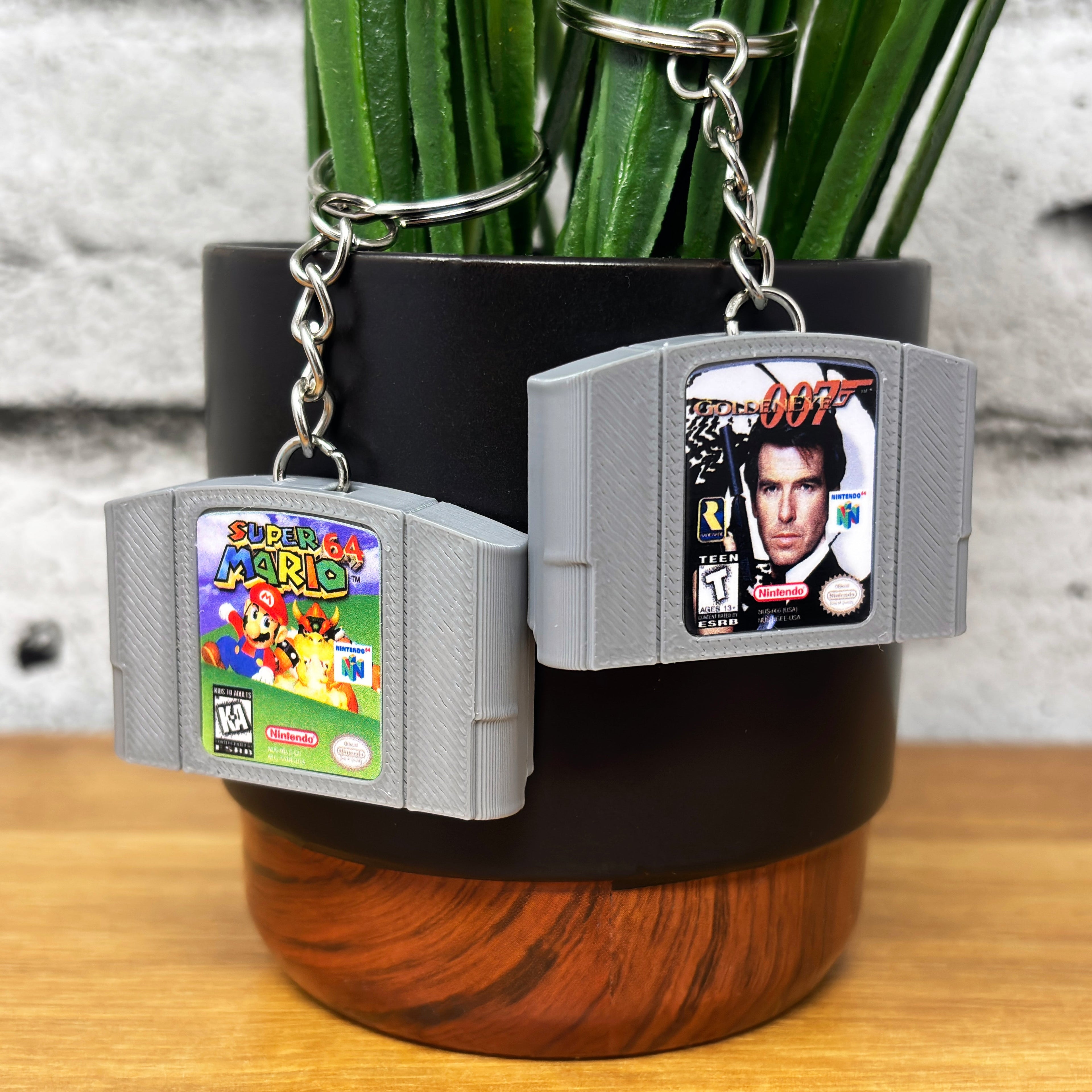 N64 Game Cart Keychains - BitsyLabs