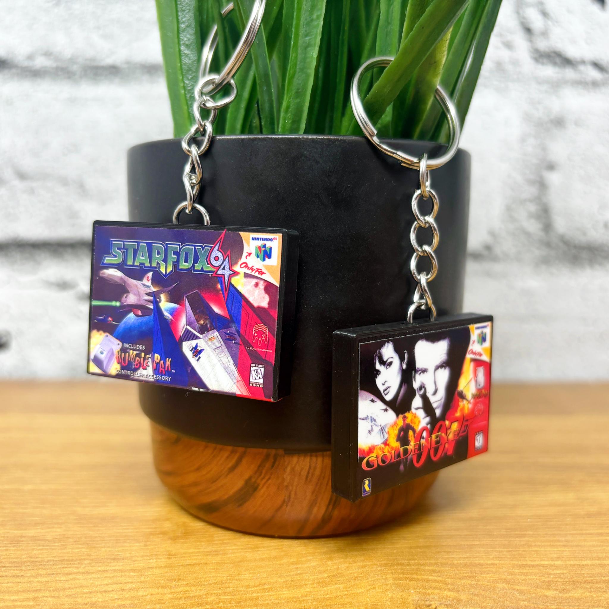 N64 Game Case Keychains - BitsyLabs