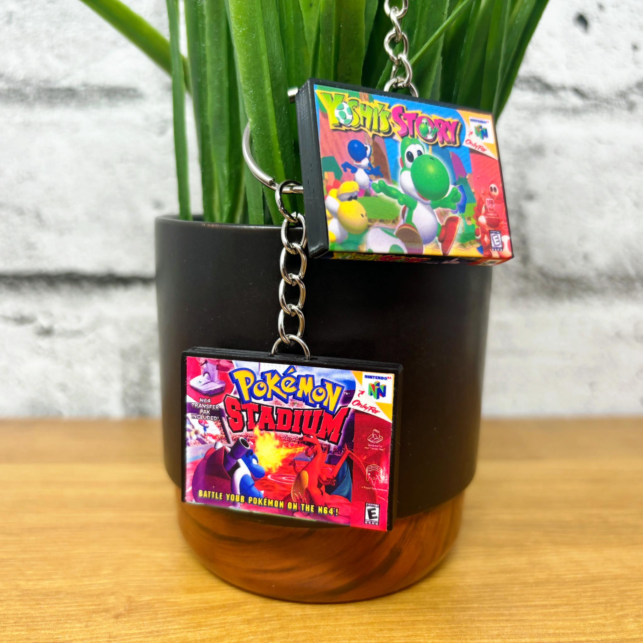 N64 Game Case Keychains - BitsyLabs