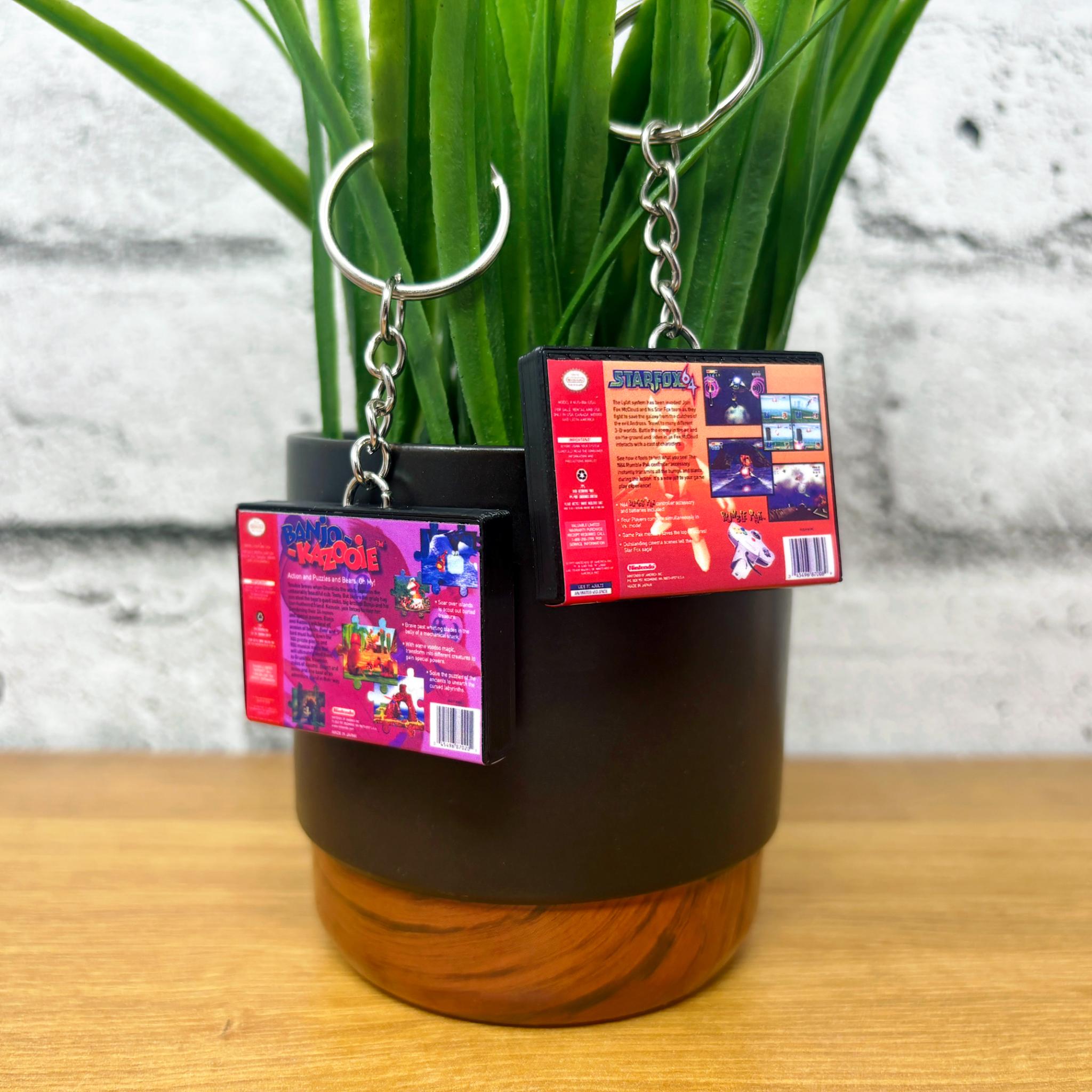 N64 Game Case Keychains - BitsyLabs