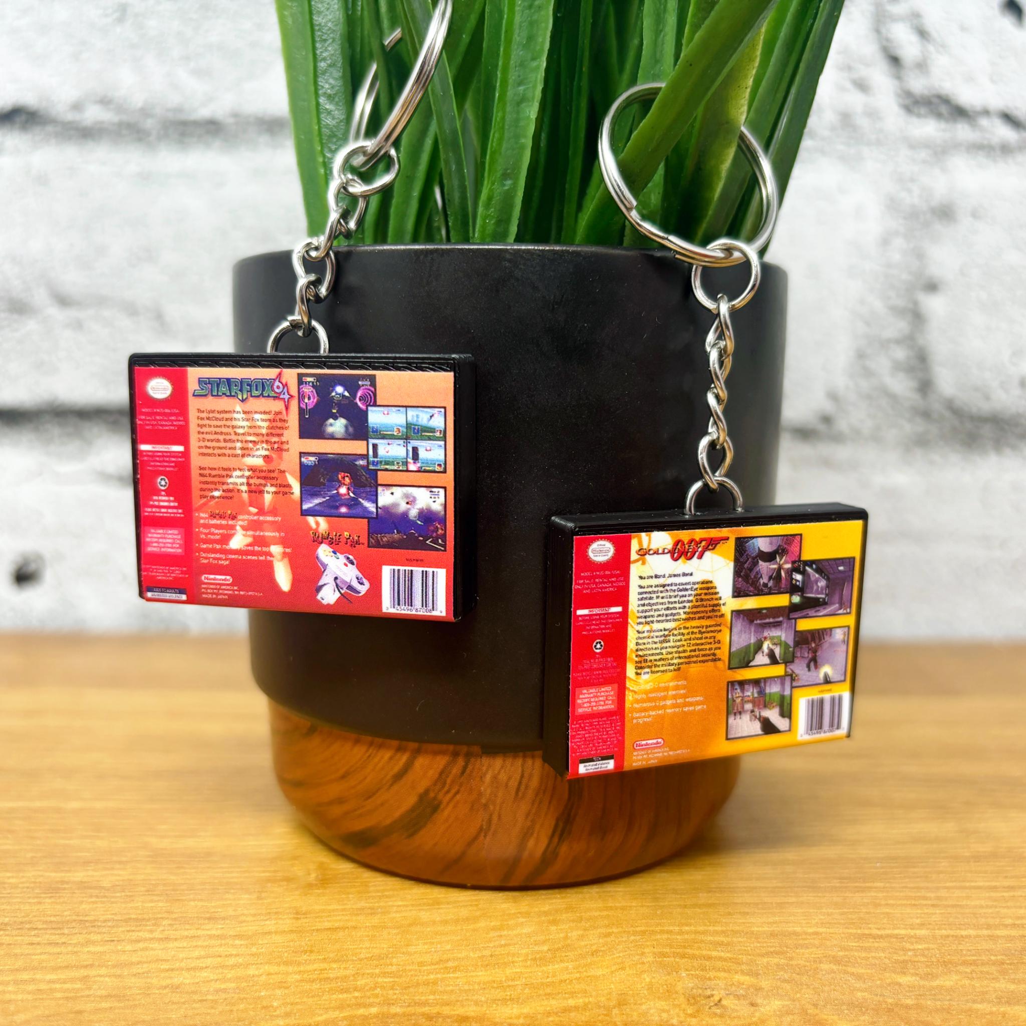 N64 Game Case Keychains - BitsyLabs