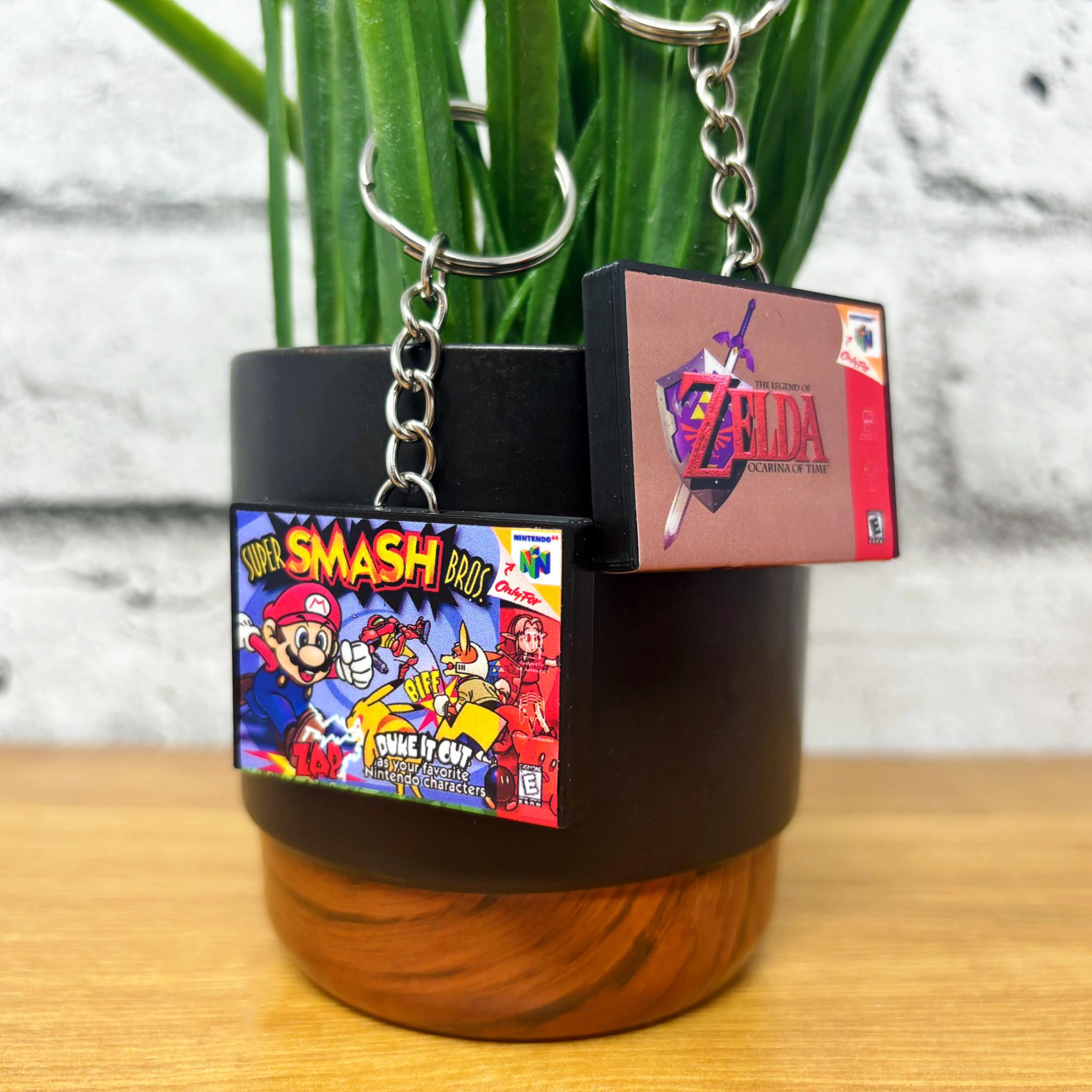 N64 Game Case Keychains - BitsyLabs
