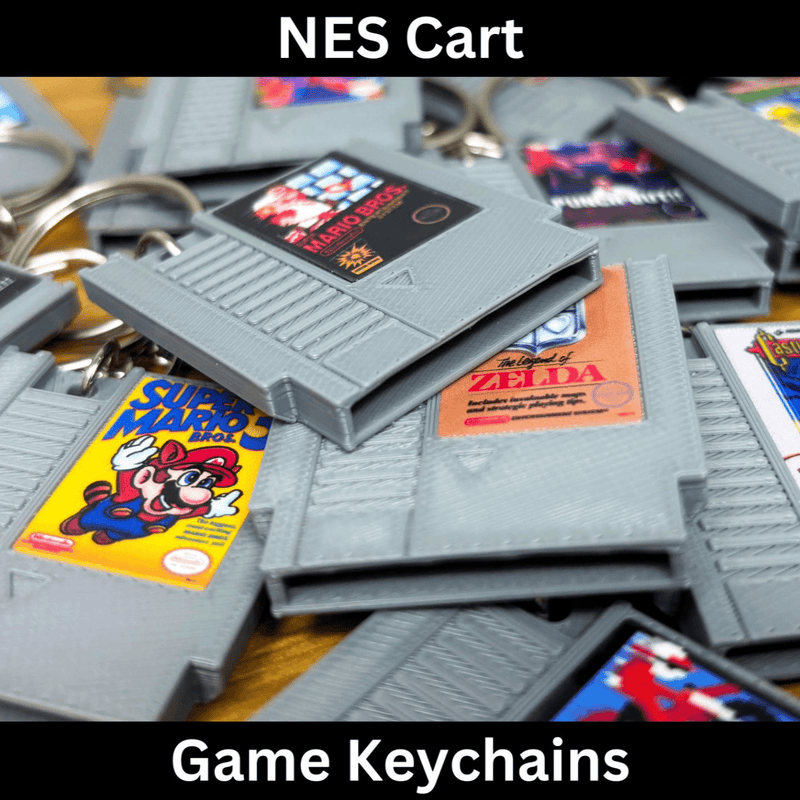 NES Game Cartridge Keychains - BitsyLabs