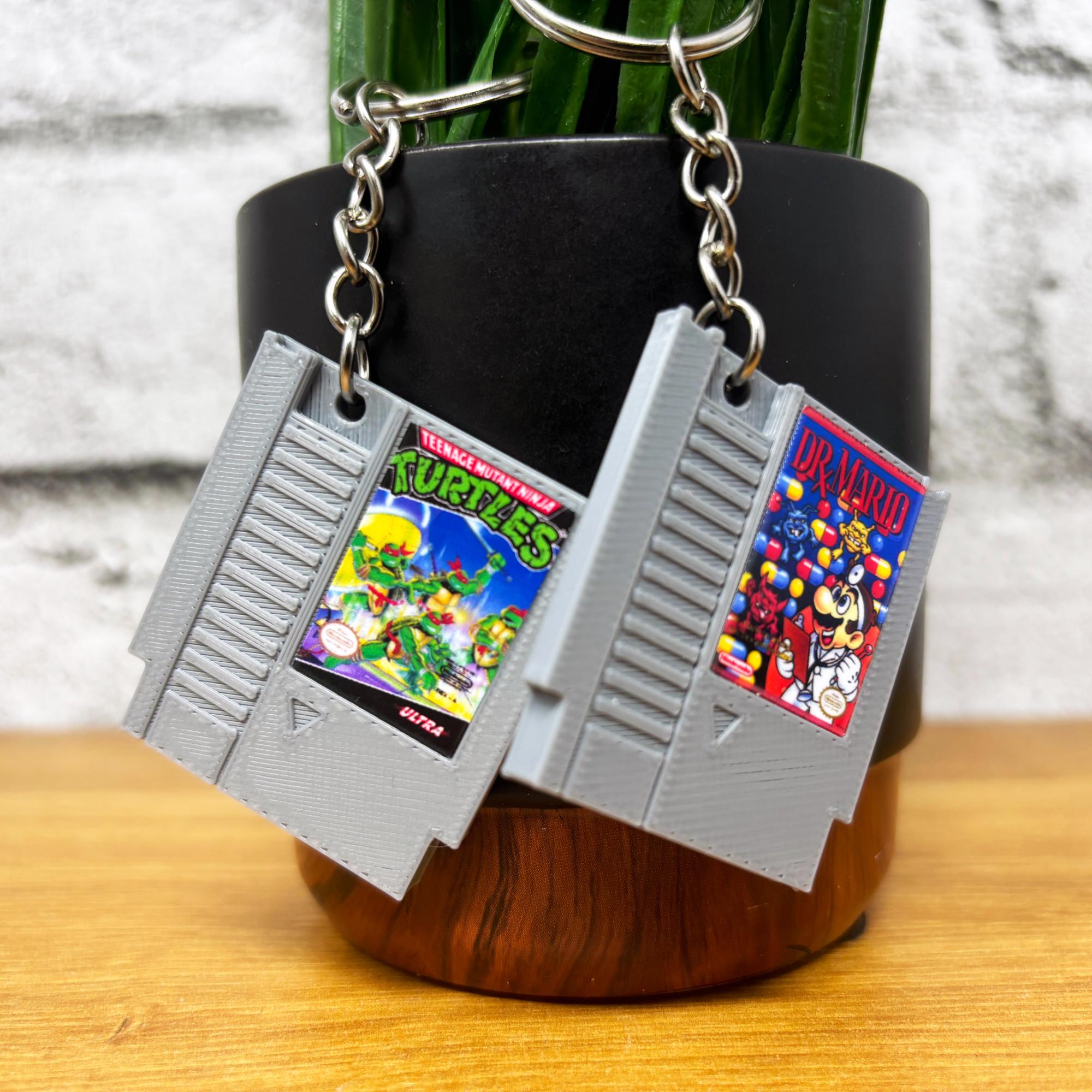 NES Game Cartridge Keychains - BitsyLabs