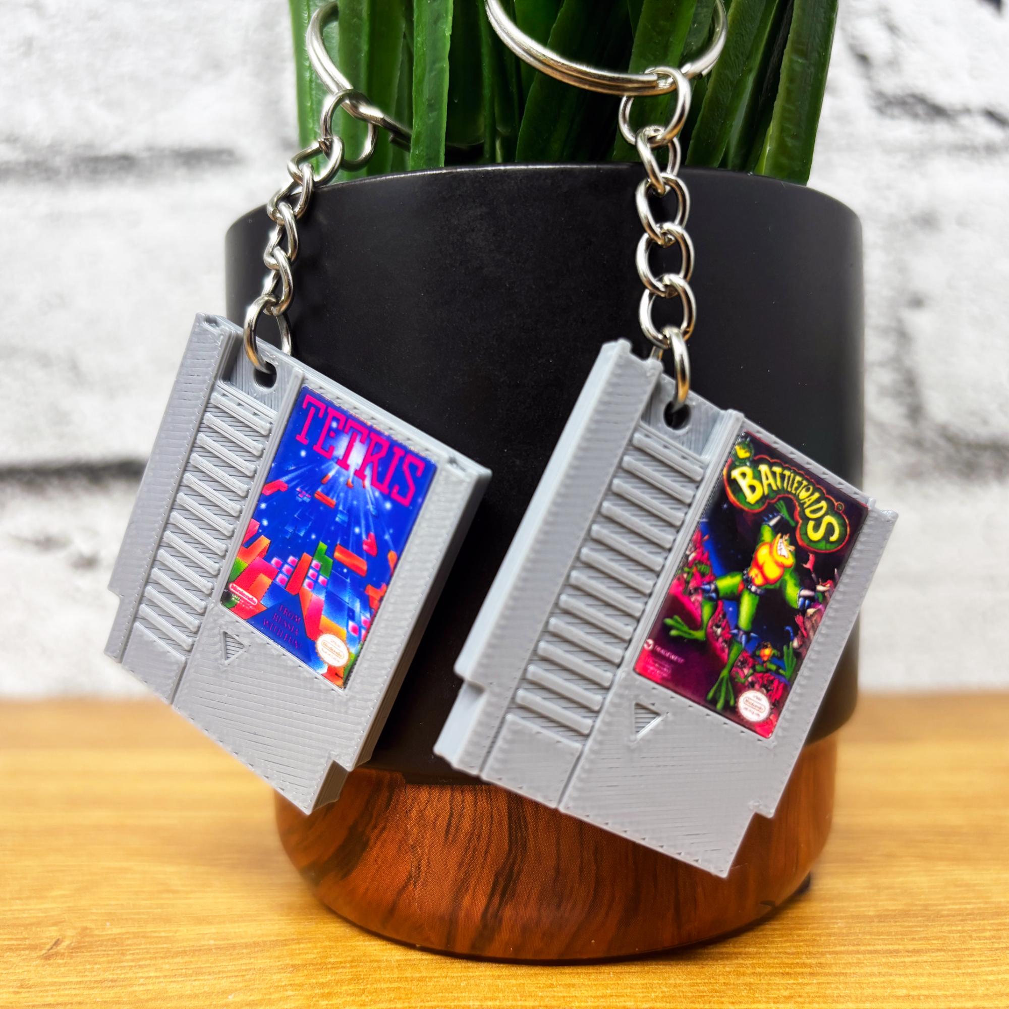 NES Game Cartridge Keychains - BitsyLabs