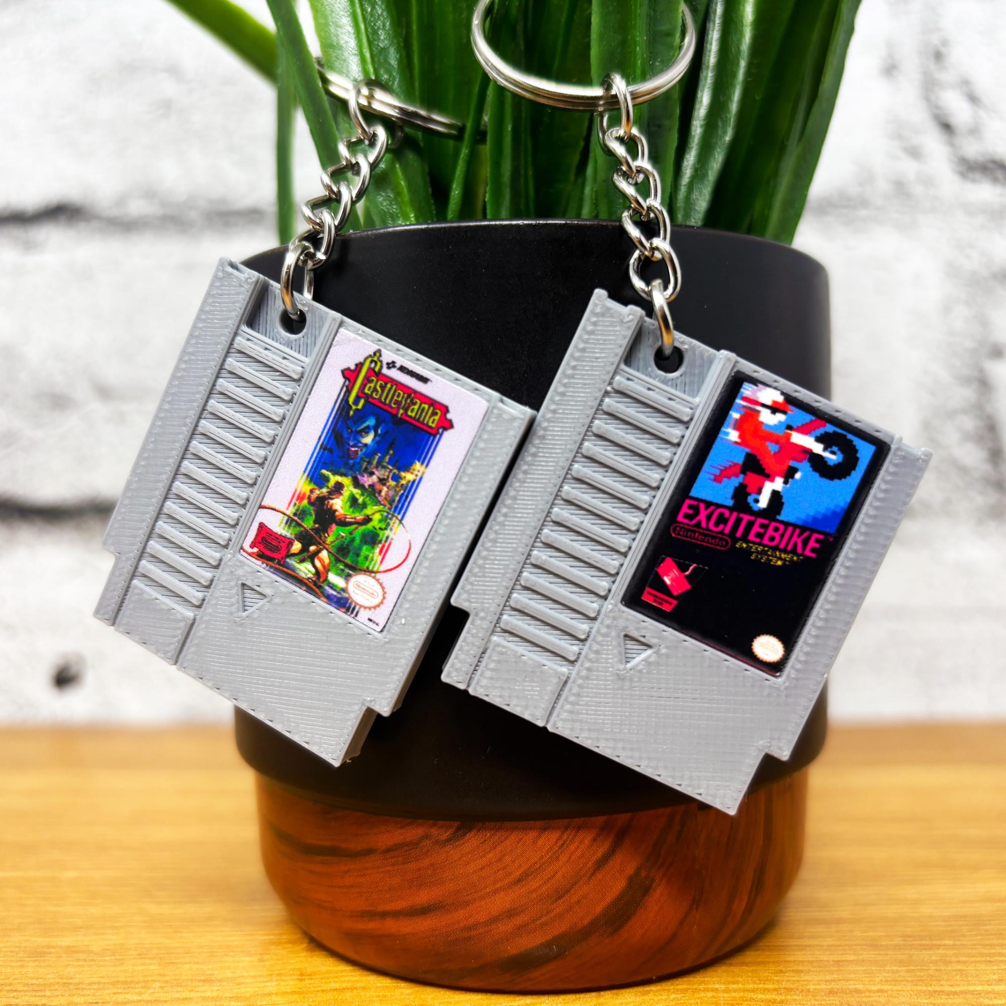 NES Game Cartridge Keychains - BitsyLabs