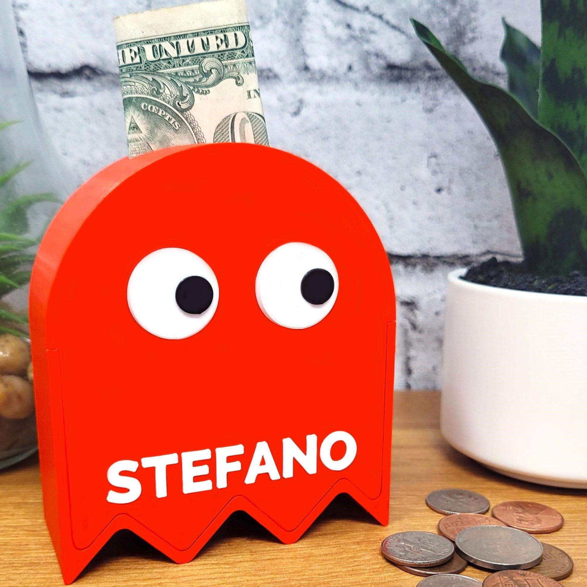 Pacman Piggy Bank - Customizable - BitsyLabs