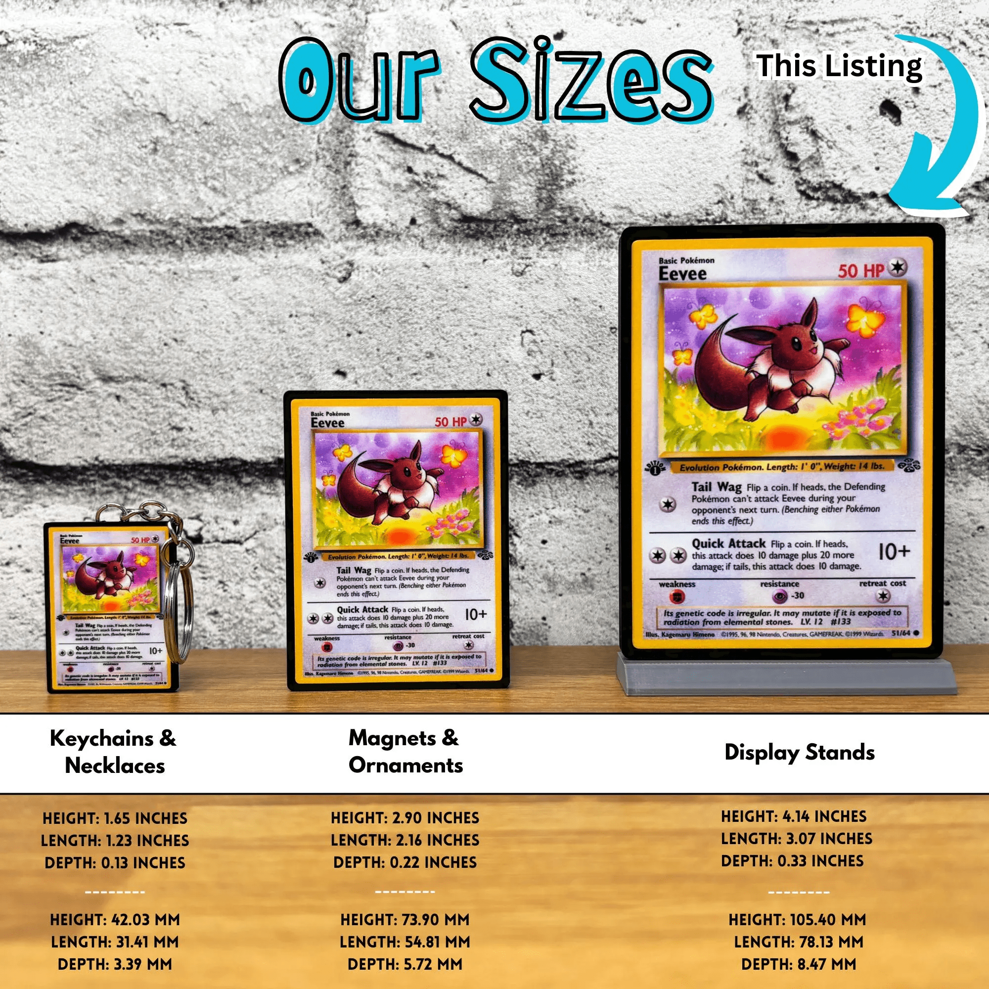 Pokemon Card Display Stands 101 - 151 (XXL) - BitsyLabs