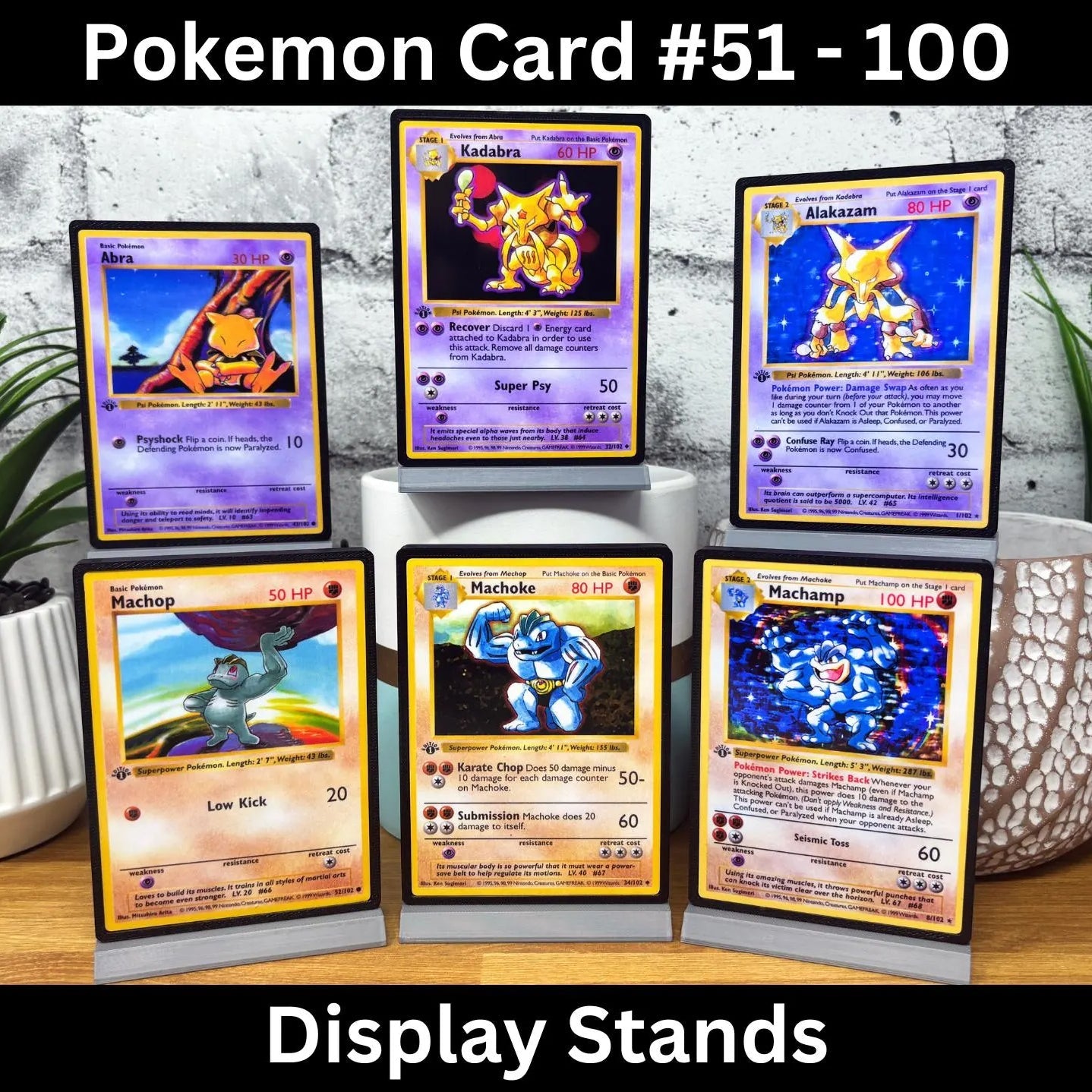 Pokemon Card Display Stands 51 - 100 (XXL) - BitsyLabs