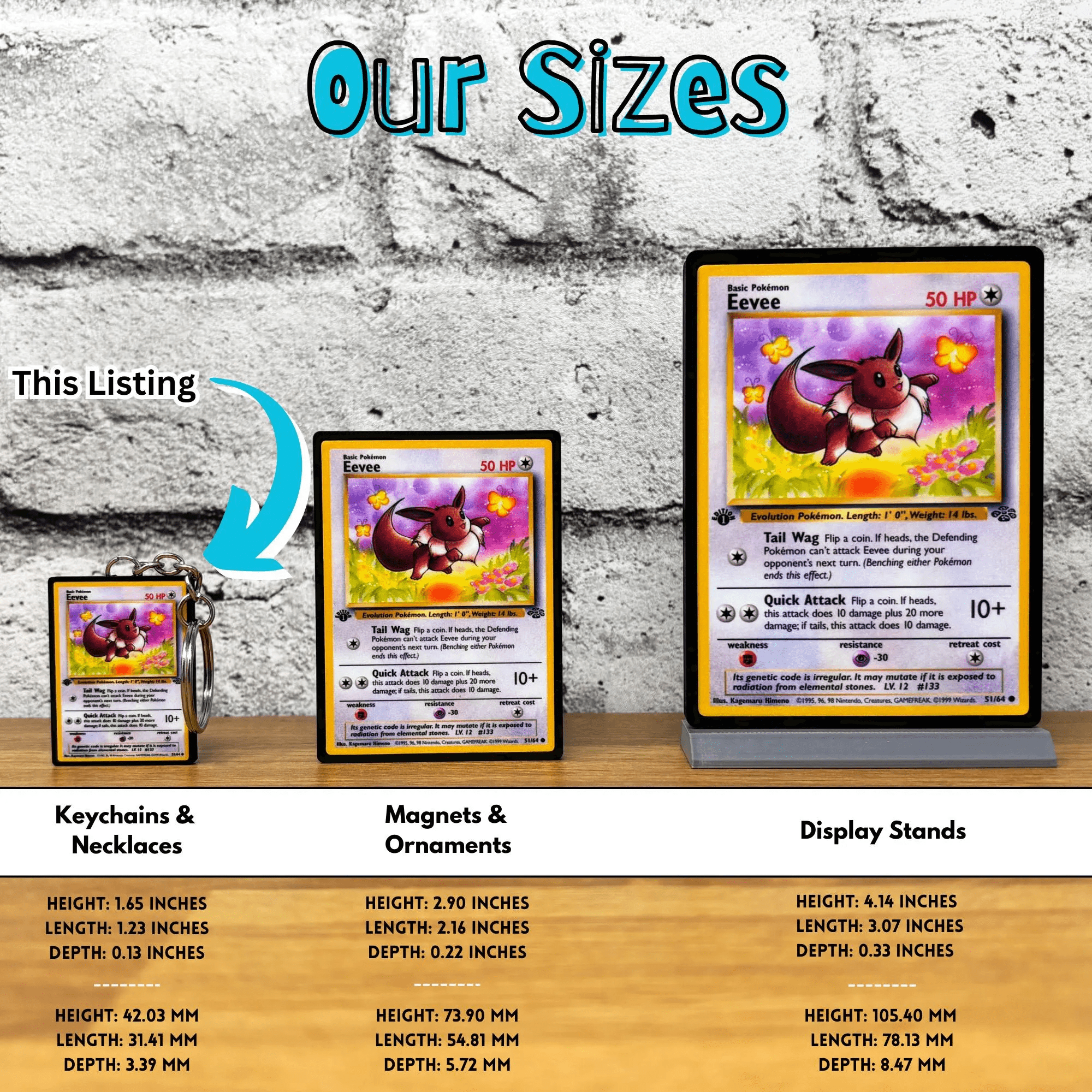 Pokemon Card Keychains (101 - 151) - BitsyLabs