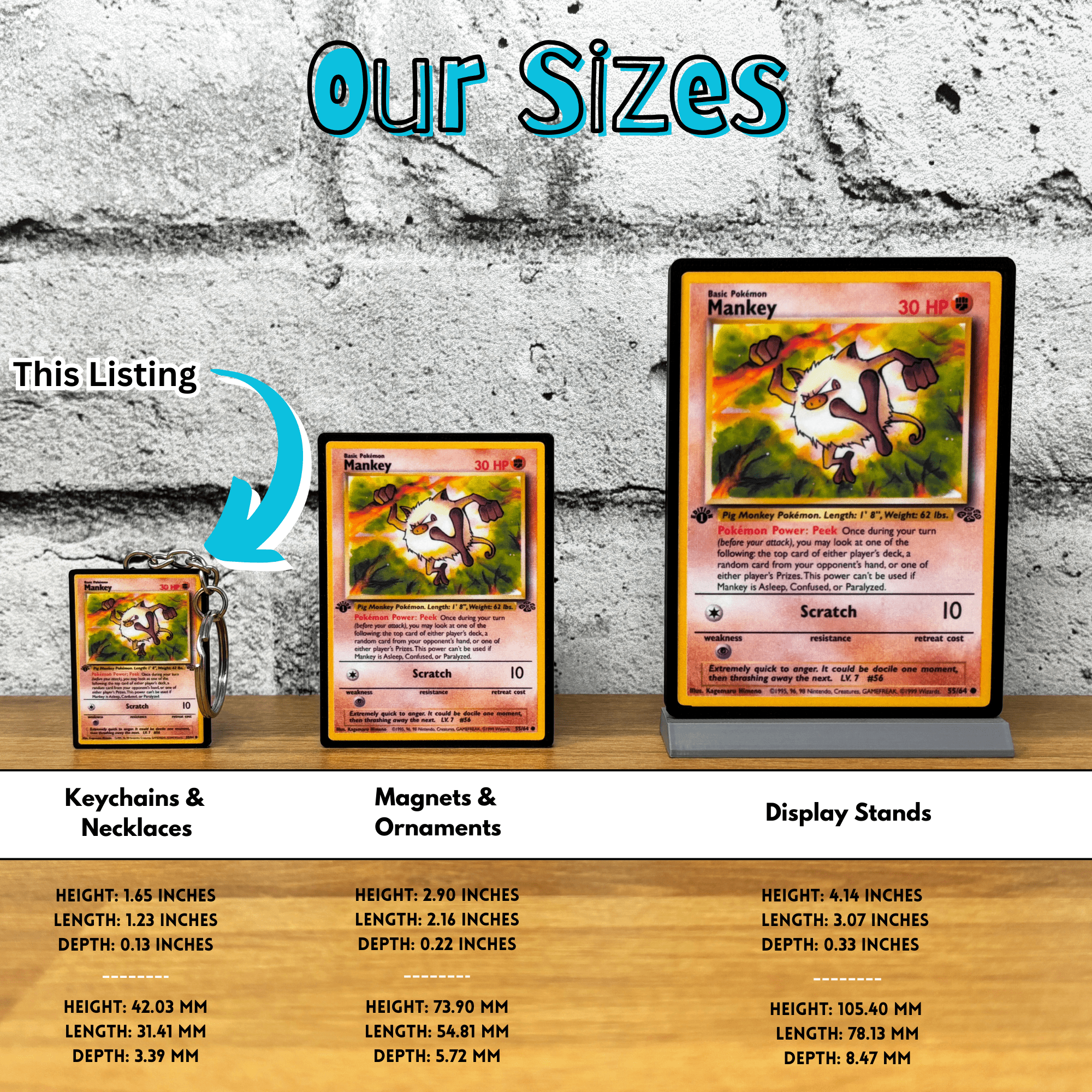 Pokemon Card Keychains (51 - 100) - BitsyLabs