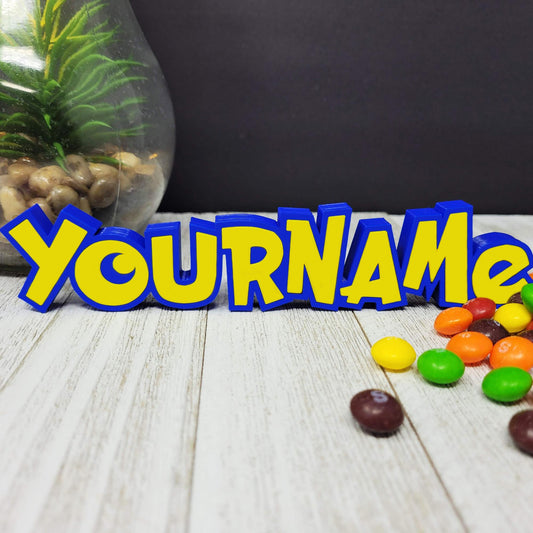 Pokemon Trainer Nameplate - Customizable - BitsyLabs