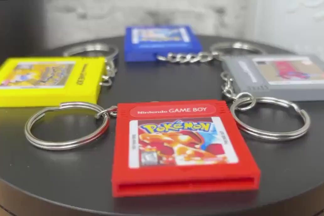 Gameboy Cartridge Keychains