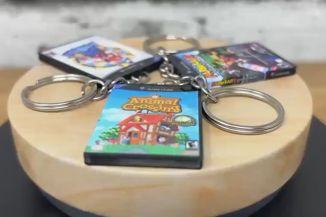 Gamecube Game Case Keychains