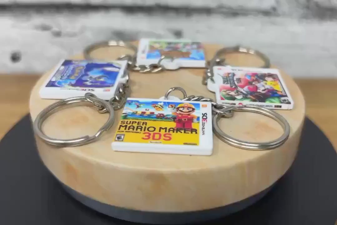 3DS Game Case Keychains