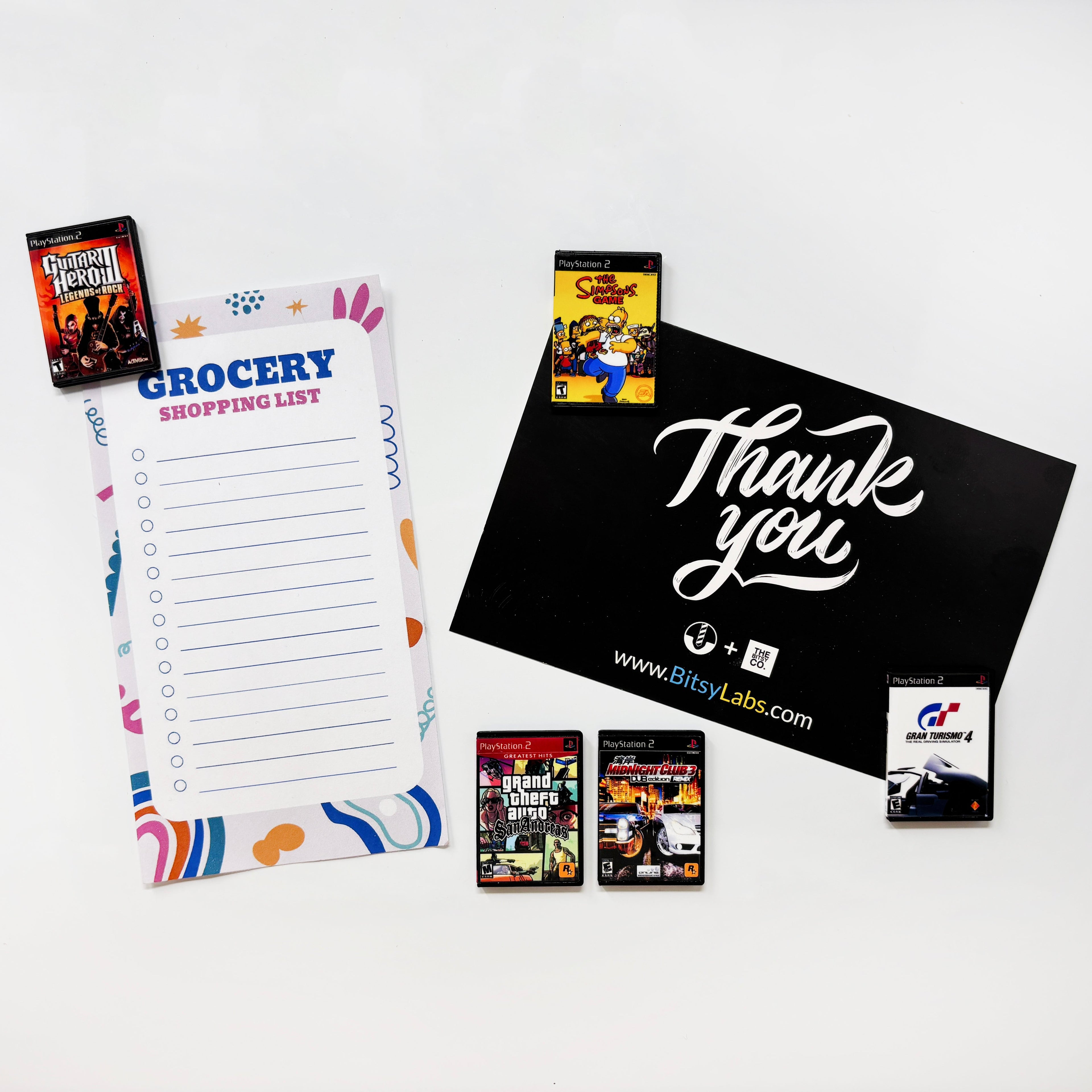 PS2 Game Magnets (Small) - BitsyLabs