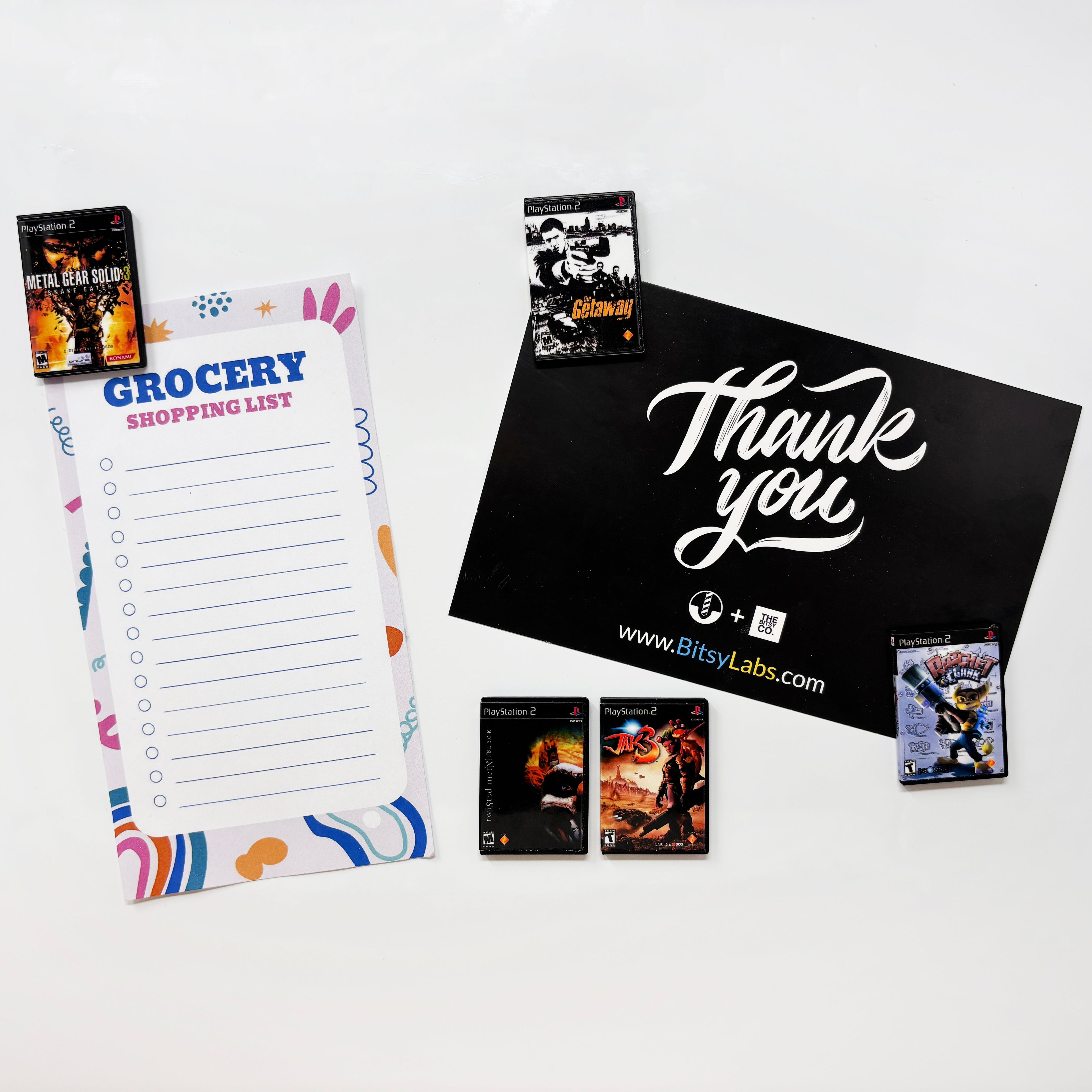 PS2 Game Magnets (Small) - BitsyLabs