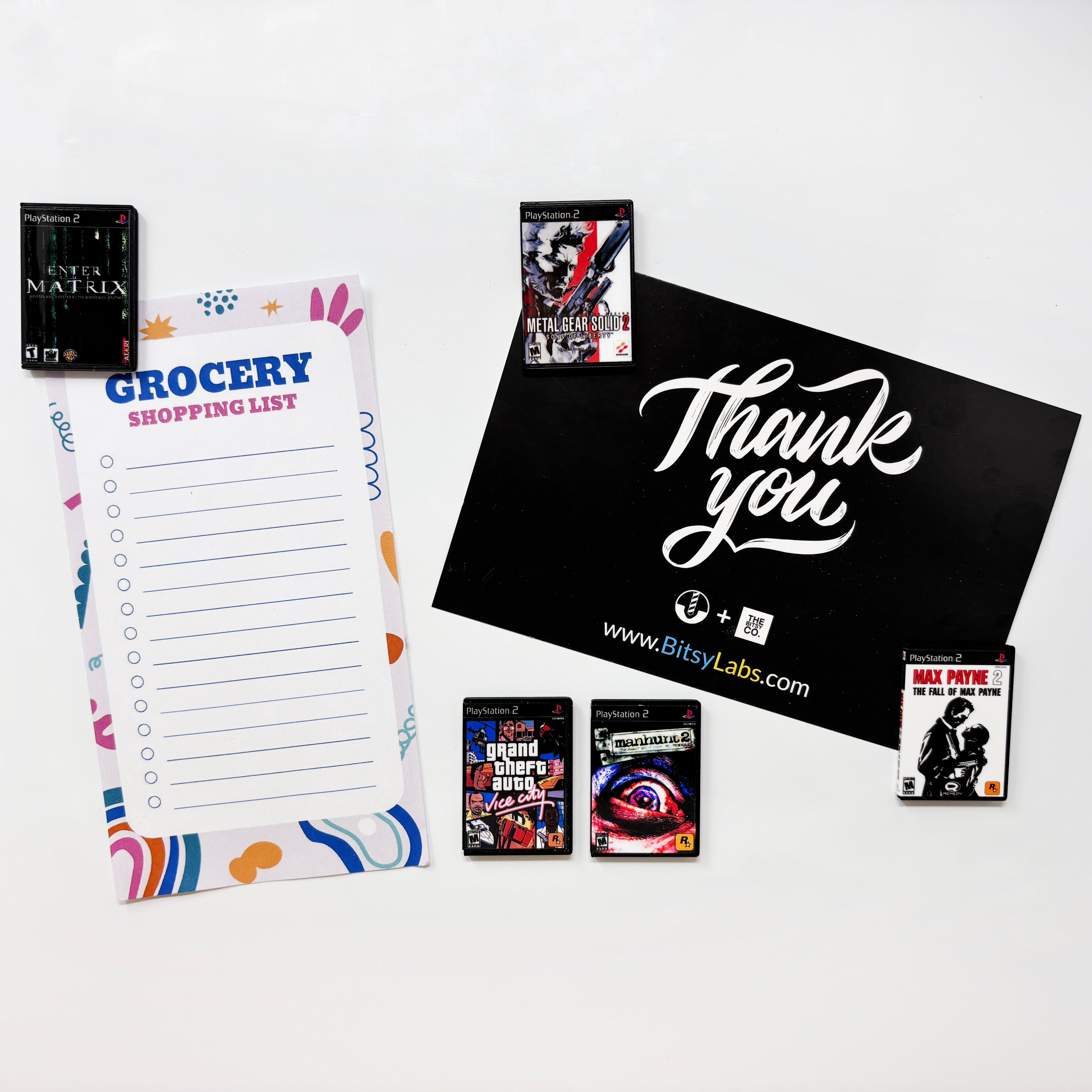 PS2 Game Magnets (Small) - BitsyLabs