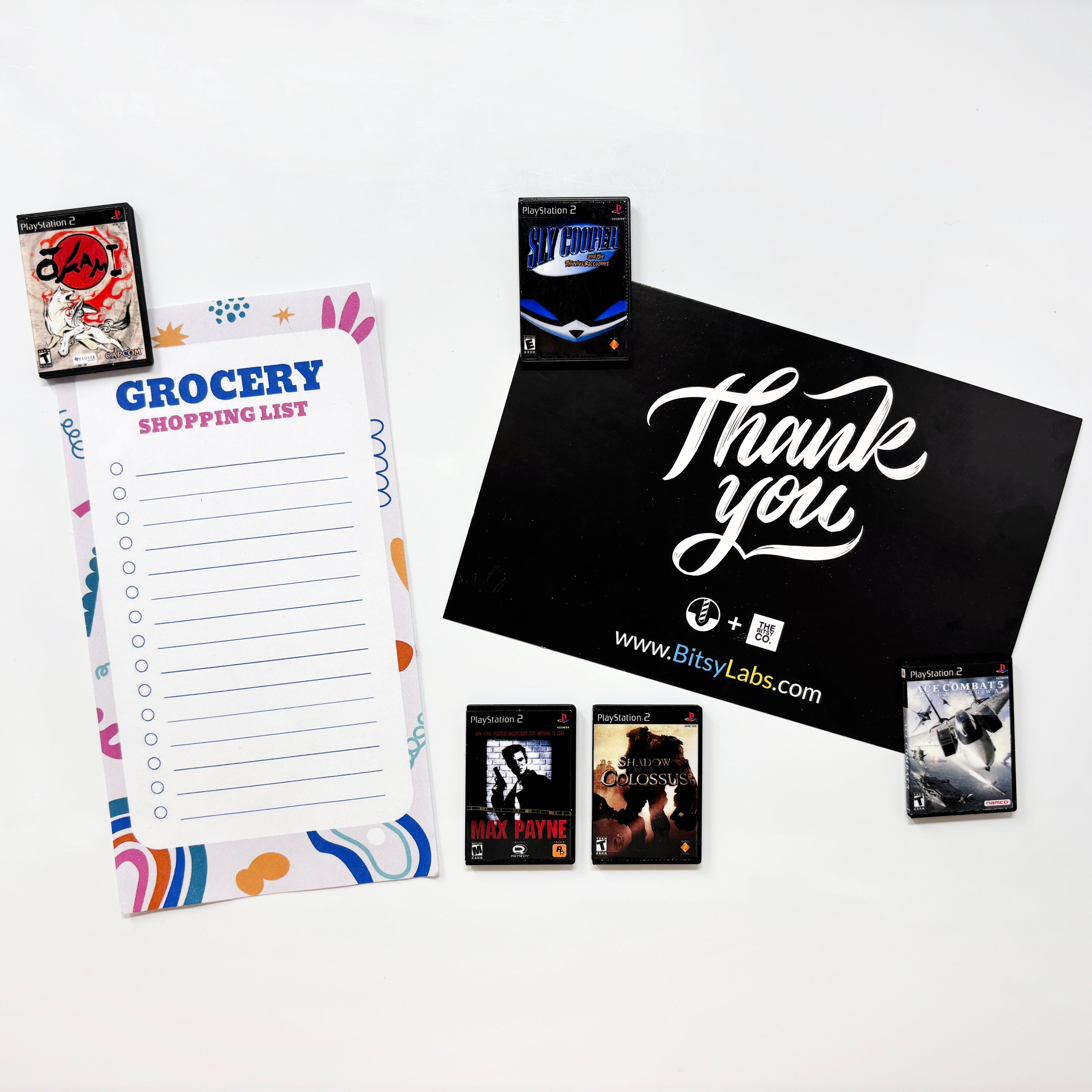 PS2 Game Magnets (Small) - BitsyLabs