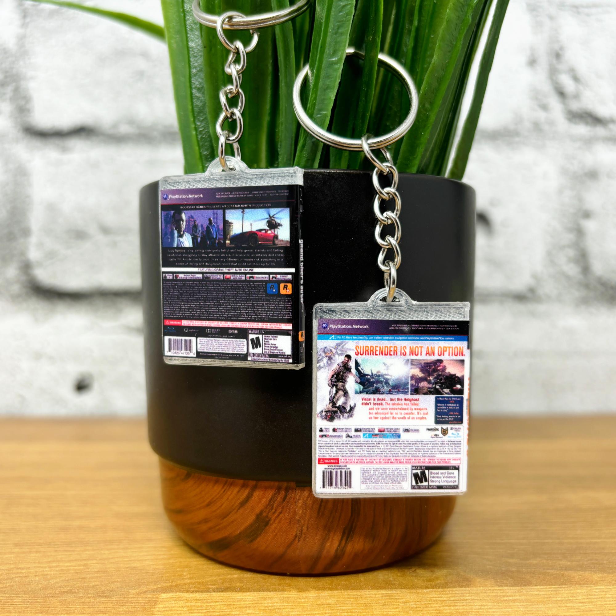 PS3 Game Case Keychains - BitsyLabs