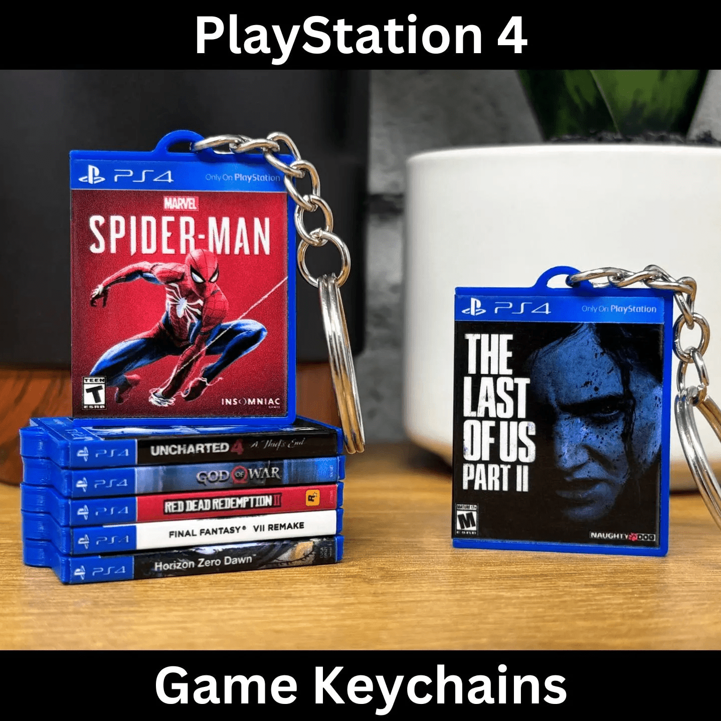 PS4 Game Case Keychains - BitsyLabs