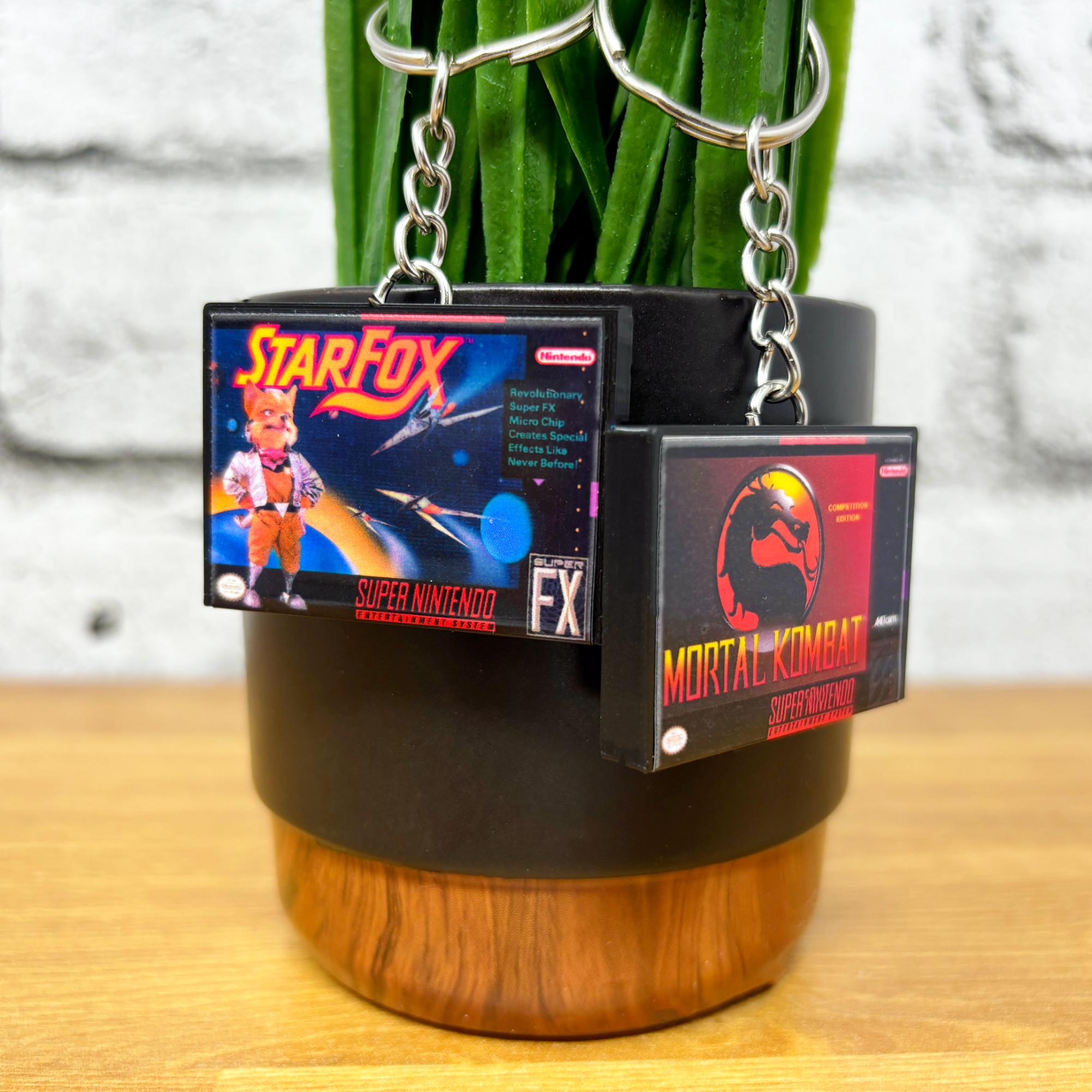 SNES Game Case Keychains - BitsyLabs