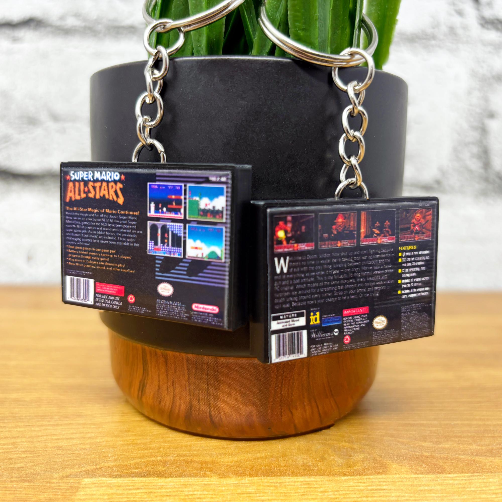 SNES Game Case Keychains - BitsyLabs