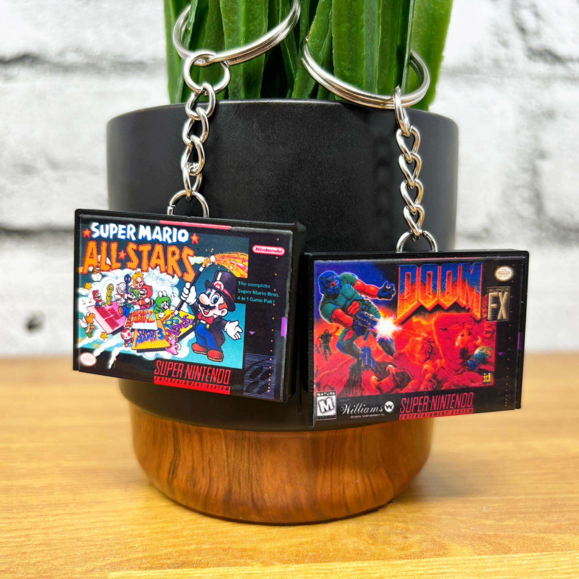 SNES Game Case Keychains - BitsyLabs