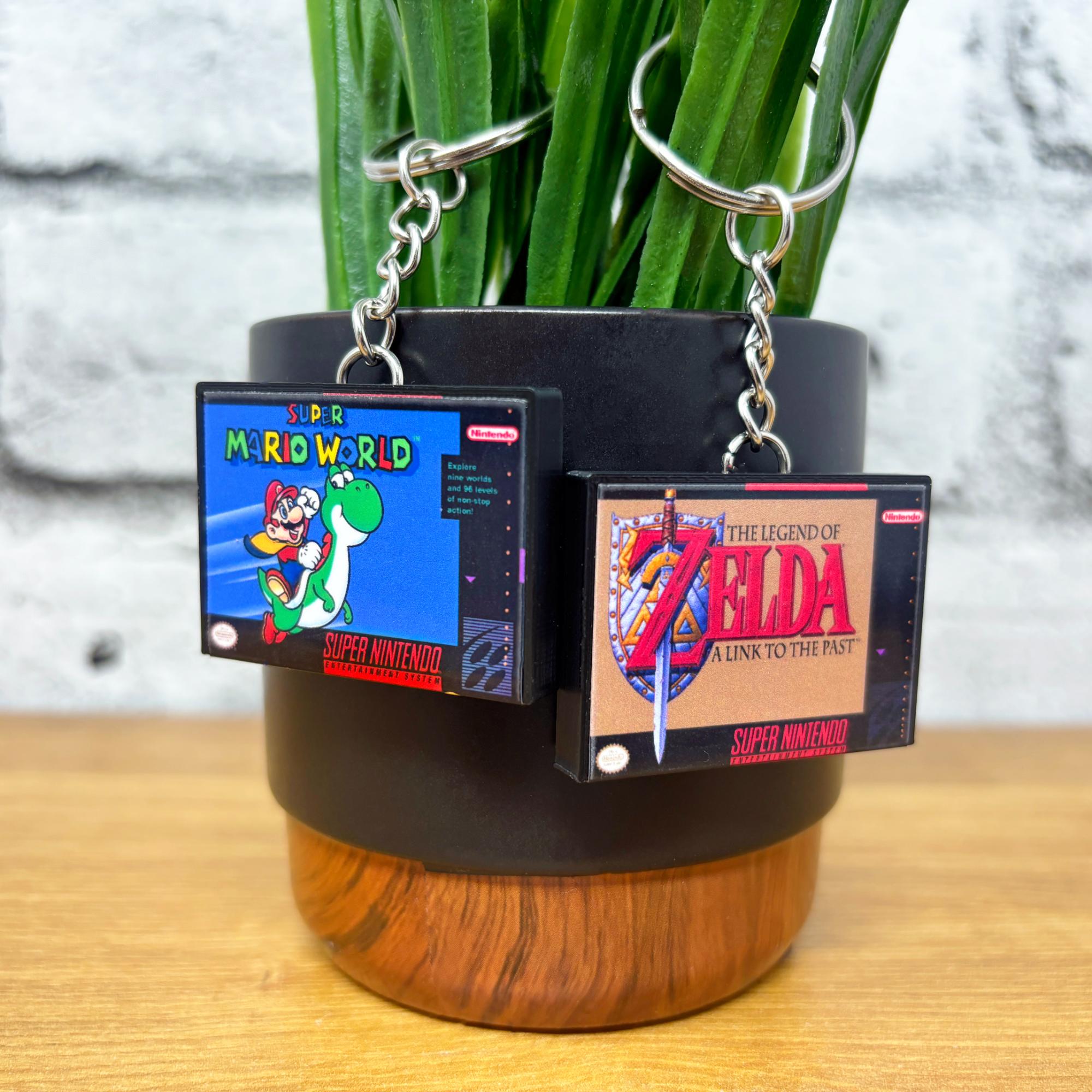 SNES Game Case Keychains - BitsyLabs