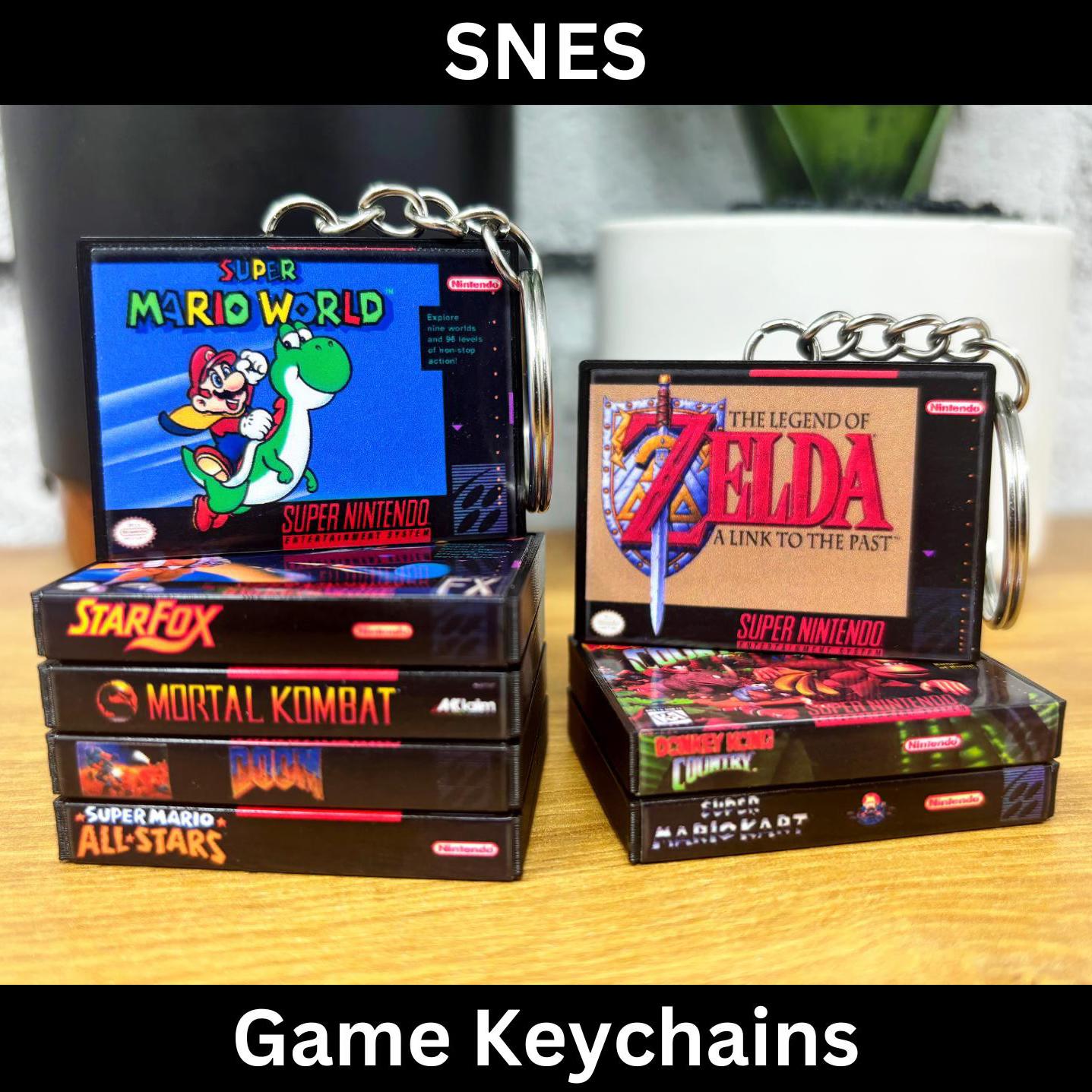 SNES Game Case Keychains - BitsyLabs